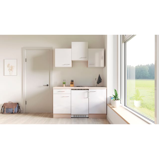 Flex-Well Küche »Oregon«, Breite 150,5 cm, mit Unterbau-Kühlschrank,  Kochfeld und Spüle bestellen online bei OTTO