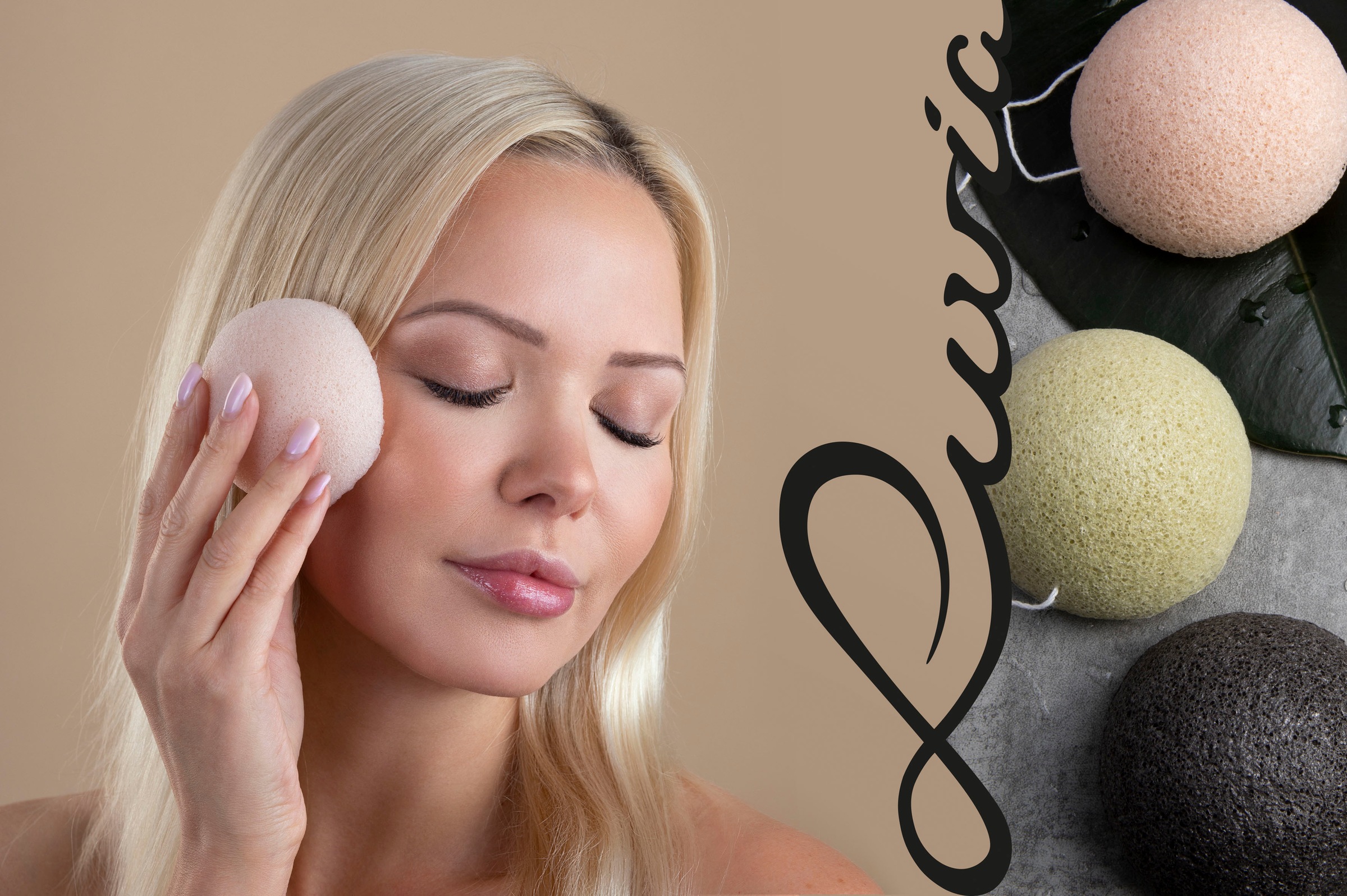 Luvia Cosmetics Gesichtsreinigungsschwamm »Konjac Schwamm Set Red Clay«, (3 tlg.)