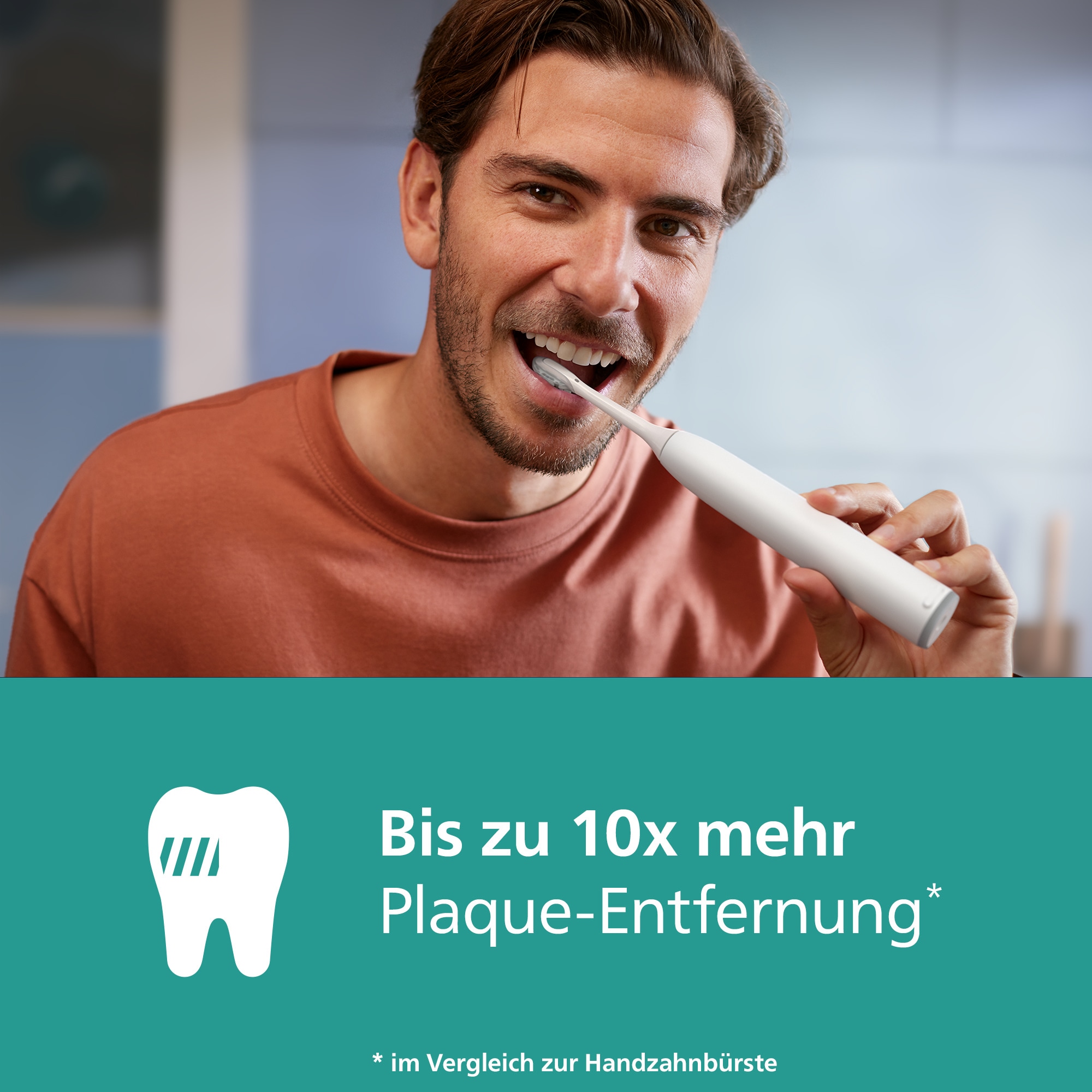 Philips Sonicare Elektrische Zahnbürste »Series 6100 HX7400/01«, 1 St. Aufsteckbürsten, mit visueller Andruckkontrolle, 5 Putzeinstellungen, inkl. Ladegerät