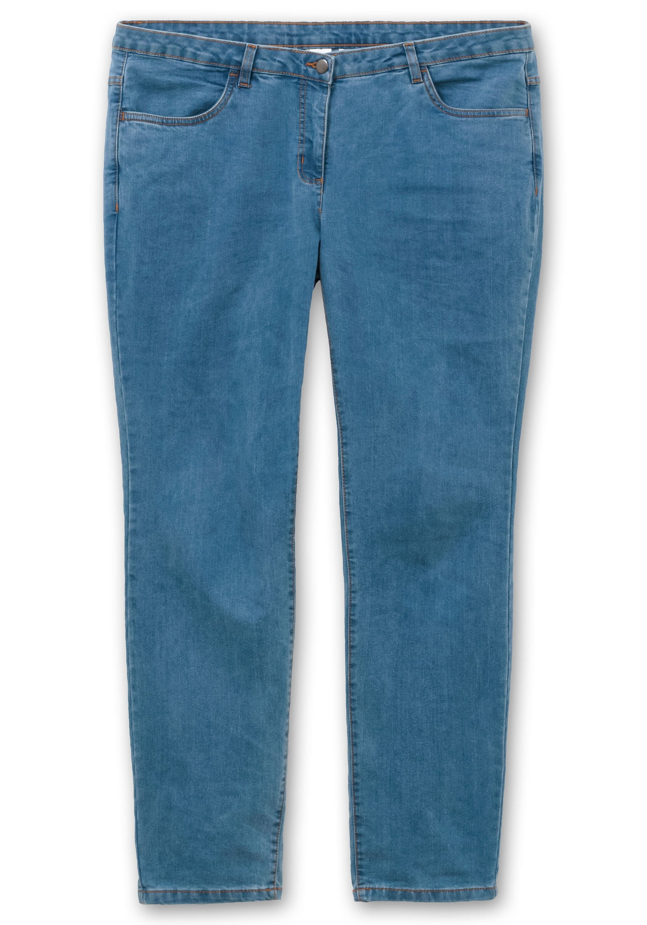 Sheego Gerade Jeans »Gerade Thermojeans innen weich und wärmend angeraut«