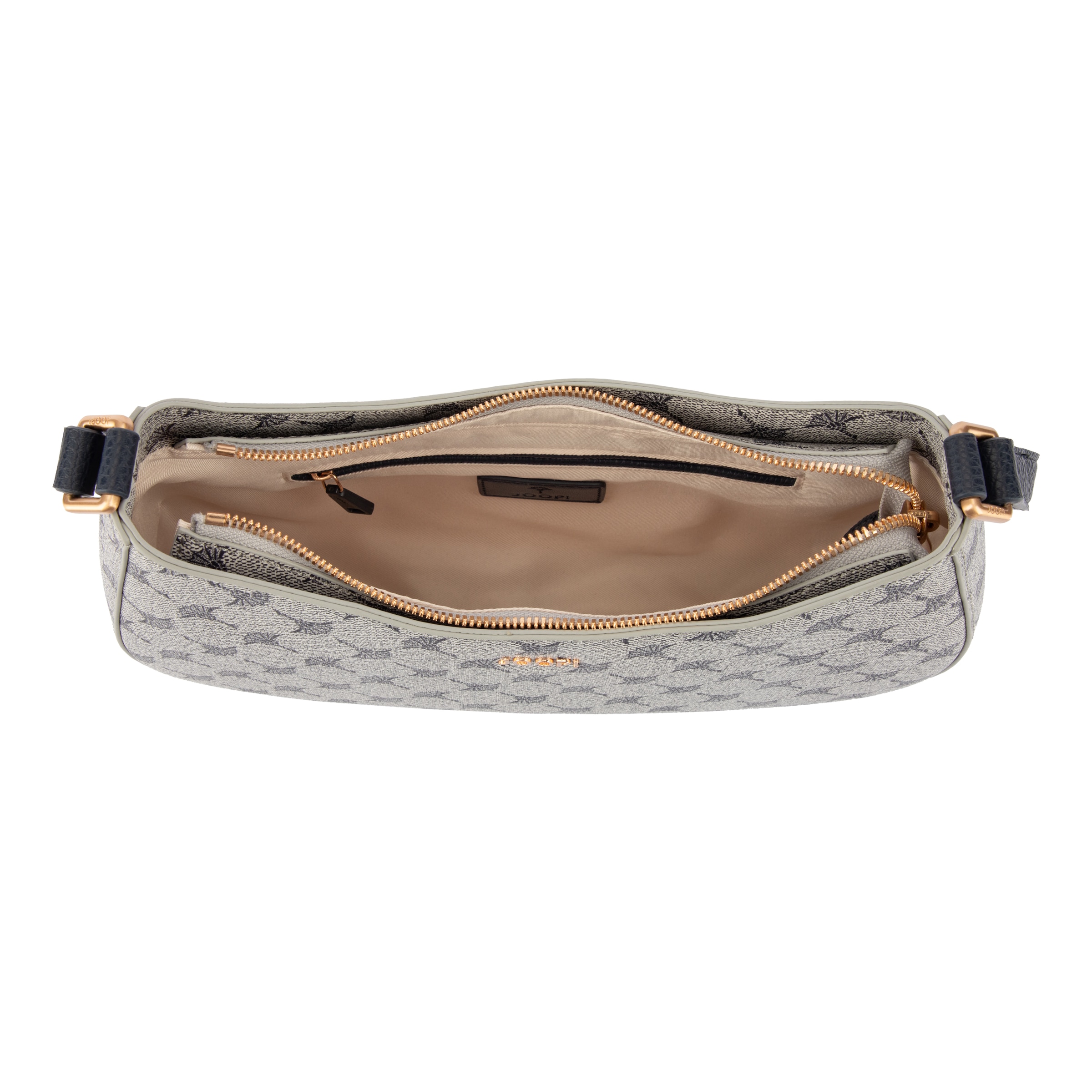 JOOP! Schultertasche »mazzolino brooke shoulderbag mhz« Damen Handtasche mit Muster und Kontrastbesatz