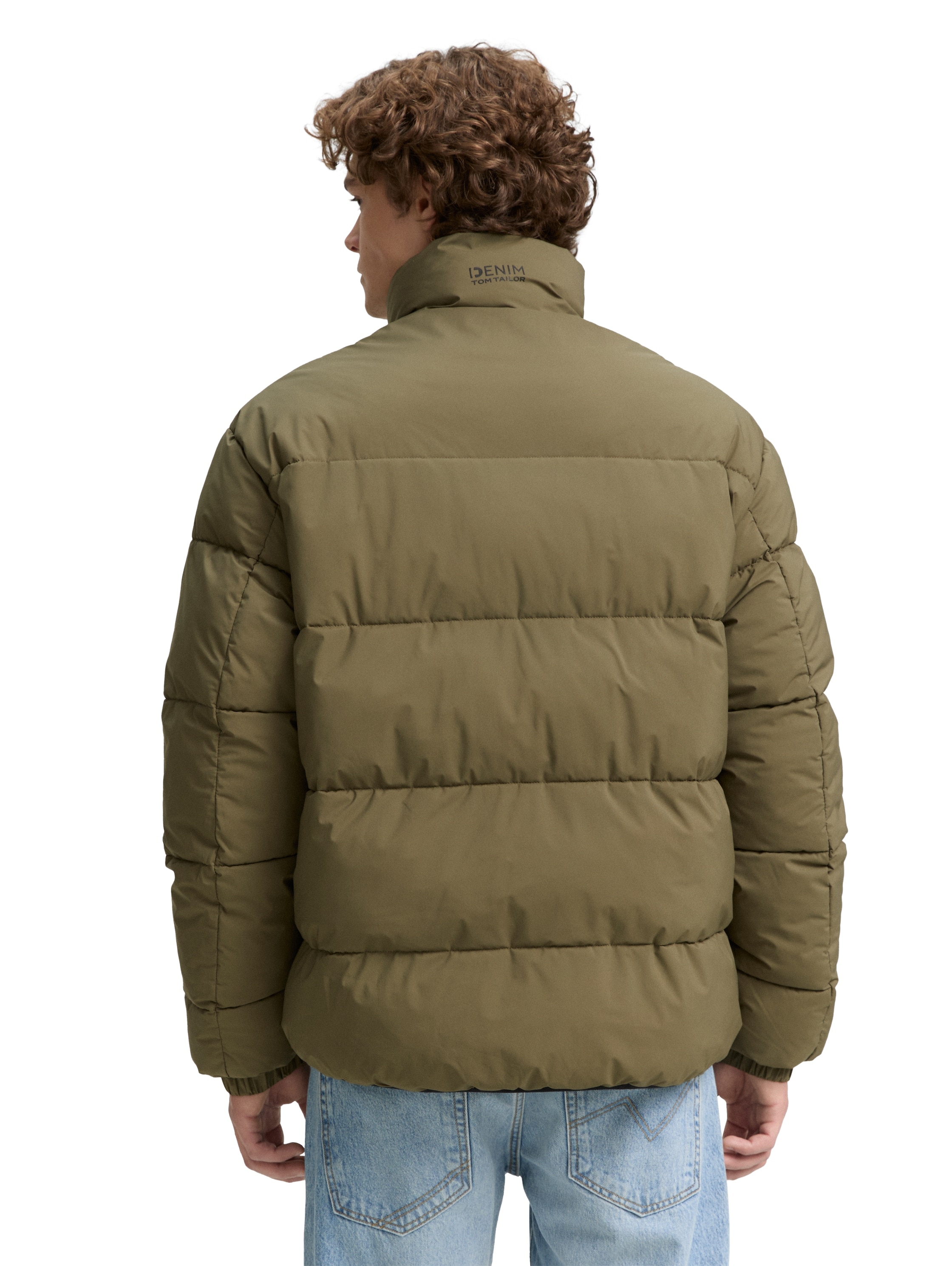 TOM TAILOR Denim Steppjacke, mit Taschen