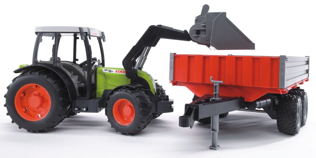 Bruder® Spielzeug-Traktor »Claas Nectis 267 F Frontlader mit Bordwandkipper (02112)« Made in Europe
