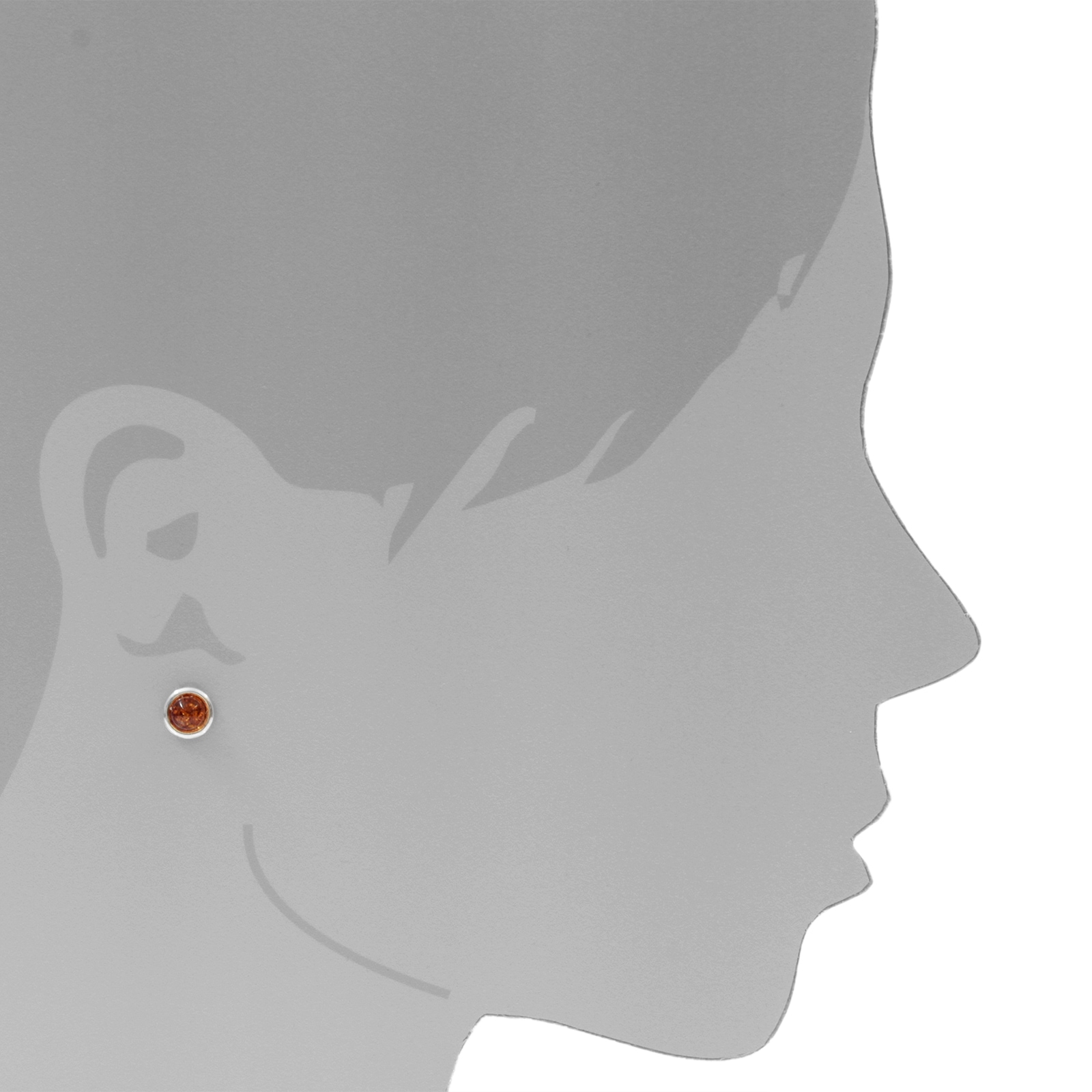 OSTSEE-SCHMUCK Paar Ohrstecker »- Marit - Silber 925/000 - Bernstein«