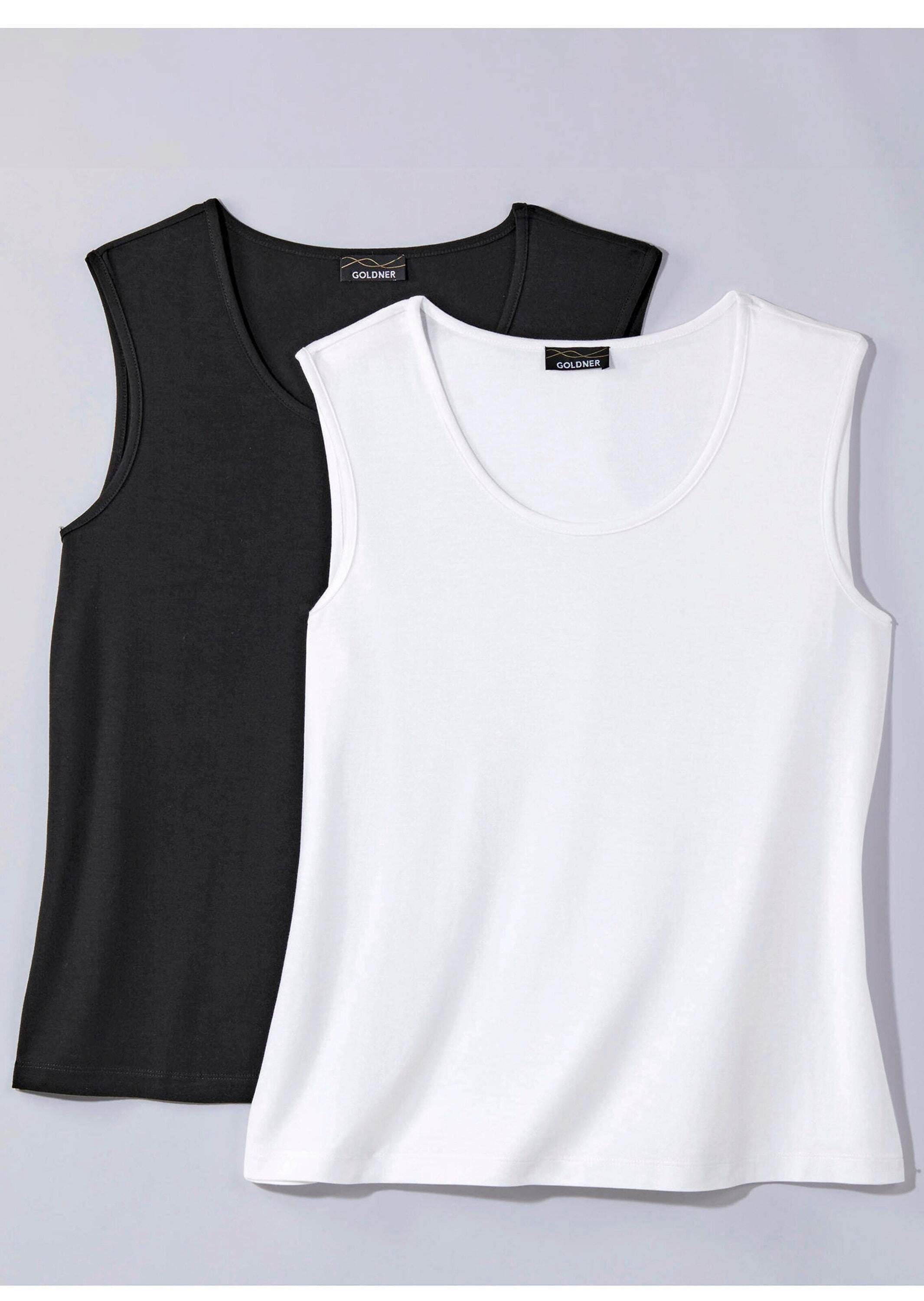 GOLDNER Trägertop »Doppelpack aus weichem Viskose-Jersey« Ohne