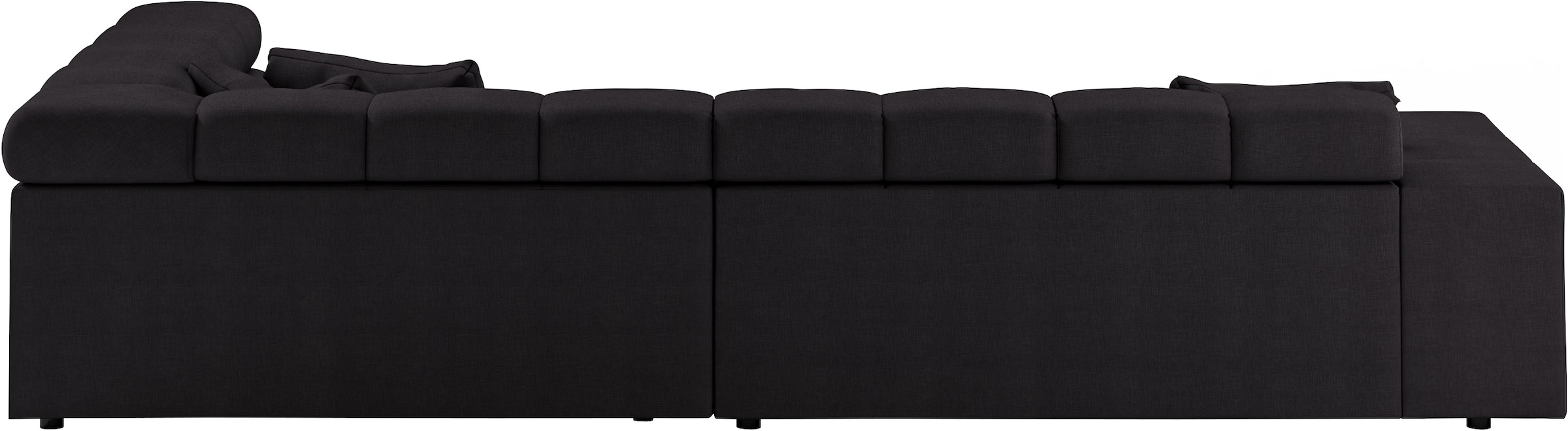 INOSIGN Ecksofa »Ancona incl. Kopfteilverstellung, Breite 319cm, L-Form«, wahlweise motorische Sitztiefenverstellung, auch in Cord + Easy Care