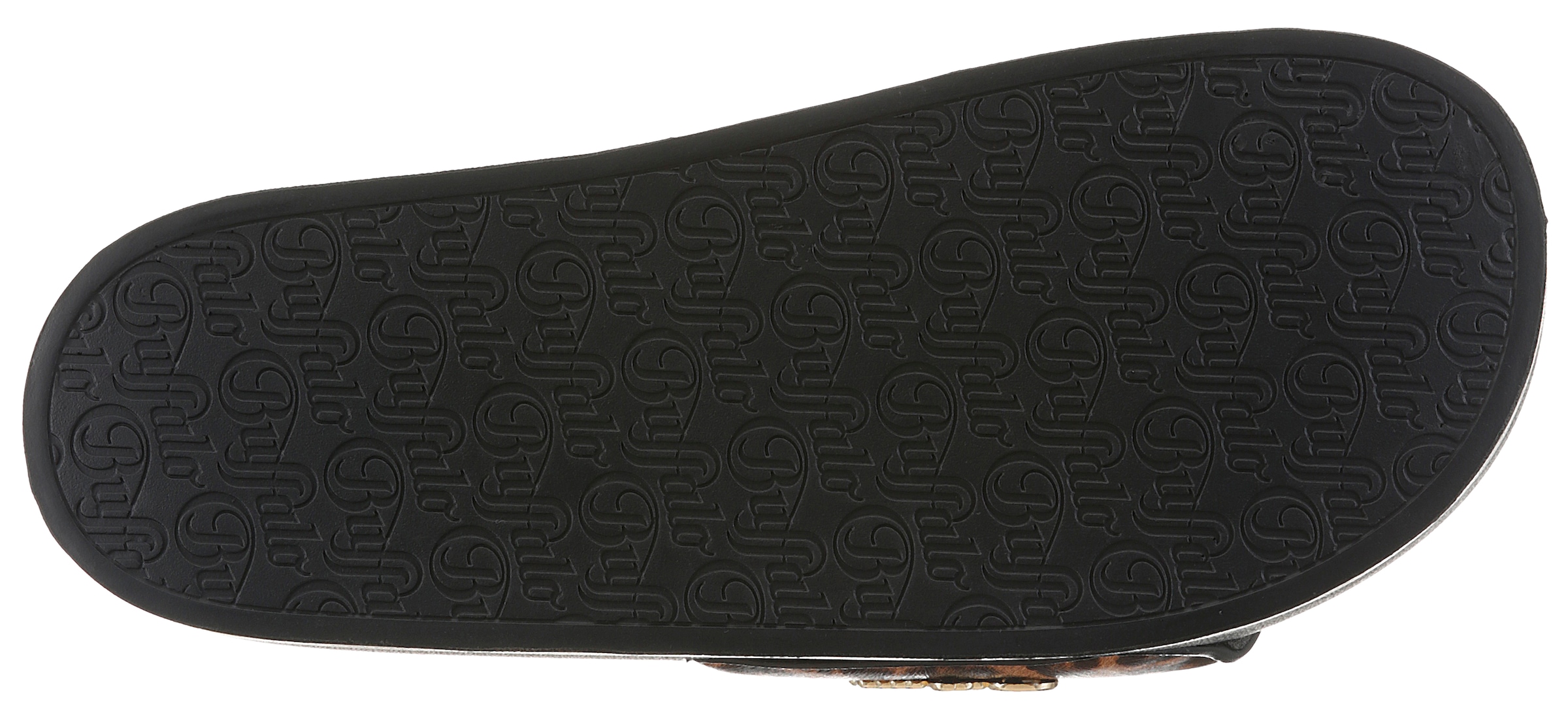 Buffalo Pantolette  Sommerschuh, Strandschuh, Badeschuh in Leo-Optik, Plateausohle