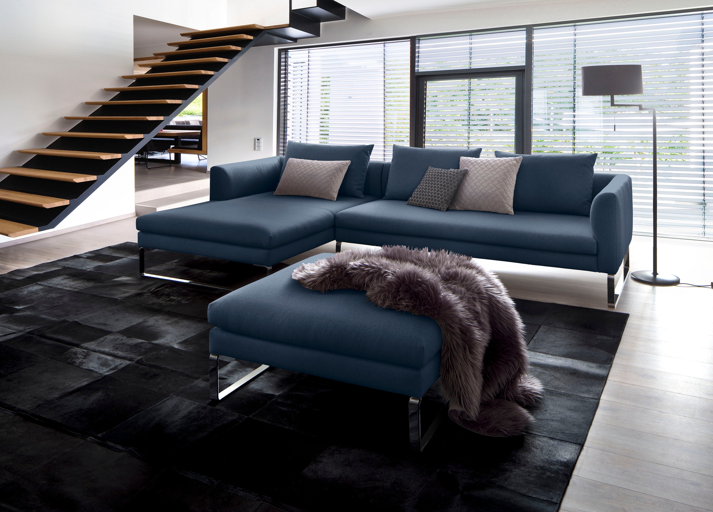 3C Candy Ecksofa »Avola modern elegantes Designsofa mit Bügelfuß, L-Form«, bequem und komfortabel