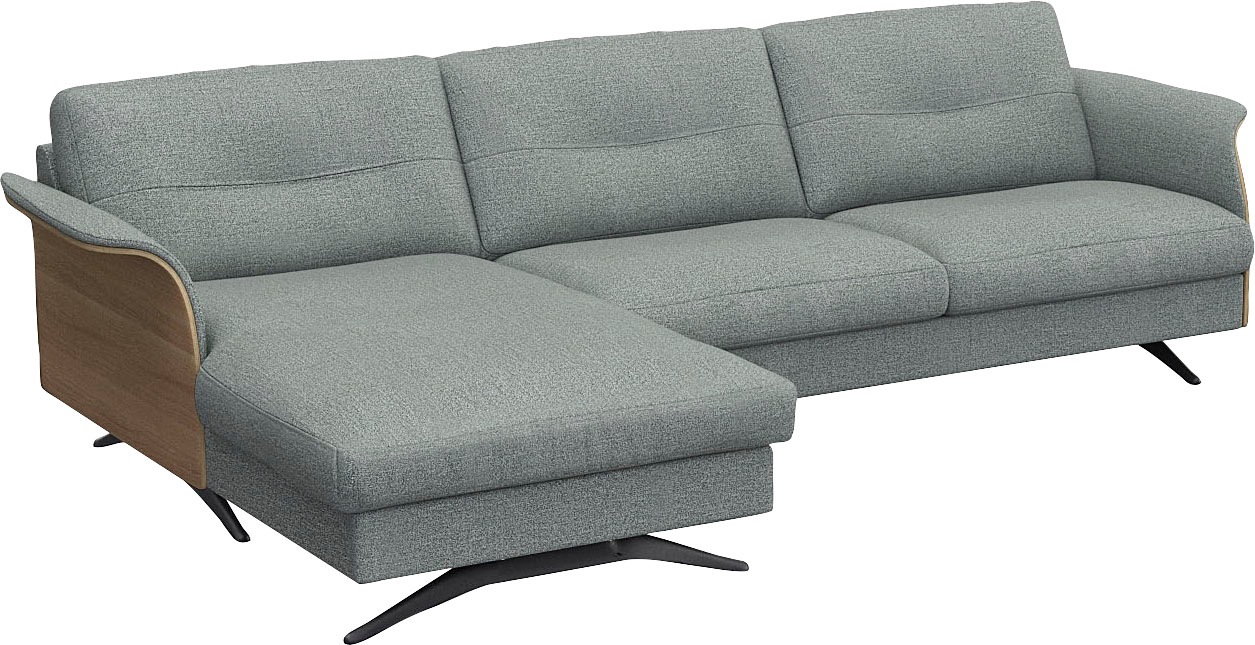 FLEXLUX Ecksofa »Glow, super bequem durch hochwertigem Sitzaufbau mit Federkern, L-Form« Modernes skandinavisches Design