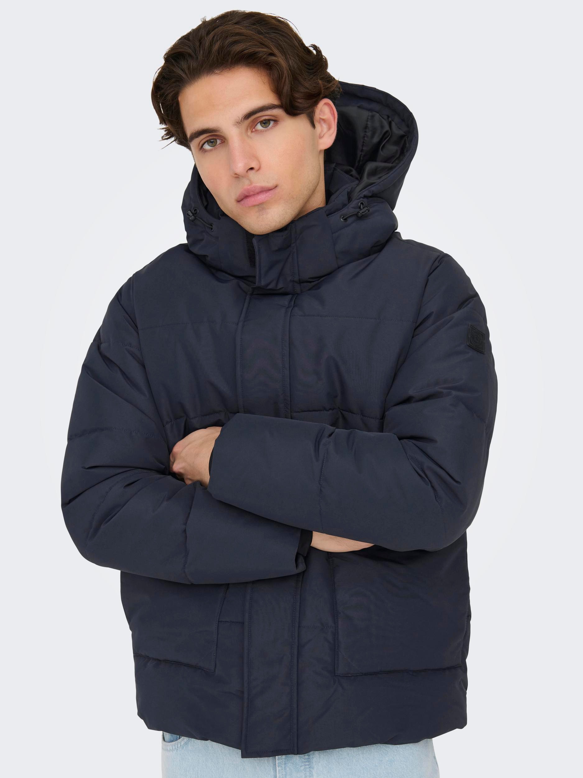 ONLY & SONS Steppjacke »ONSCARL LIFE QUILTED JACKET NOOS OTW«, mit Kapuze