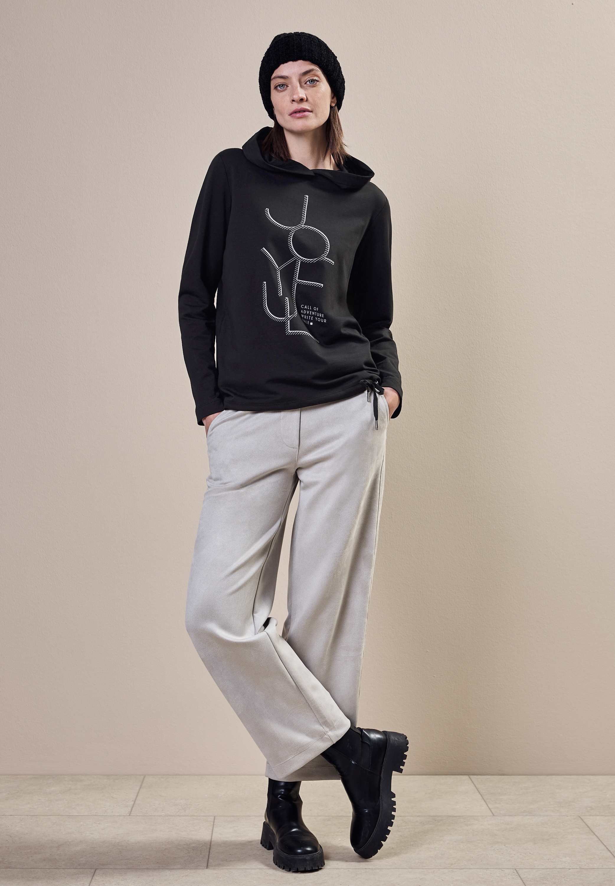 Cecil Langarmshirt, mit Frontprint
