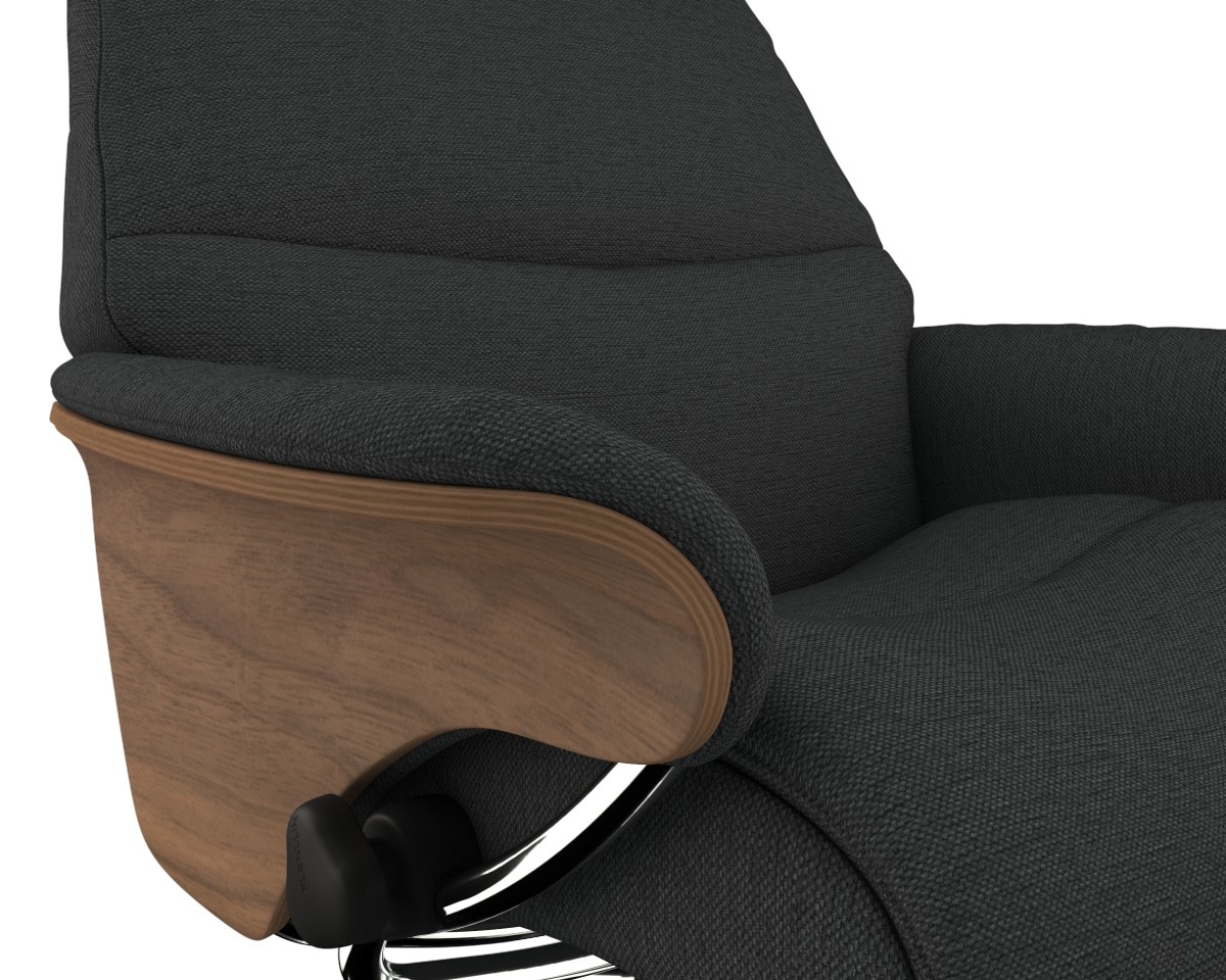 FLEXLUX Relaxsessel »Aarhus, Gepolsterter Funktionssessel, Skandinavisch design, Armlehnen«, Relaxfunktion & Kopf- Rückenverstellung