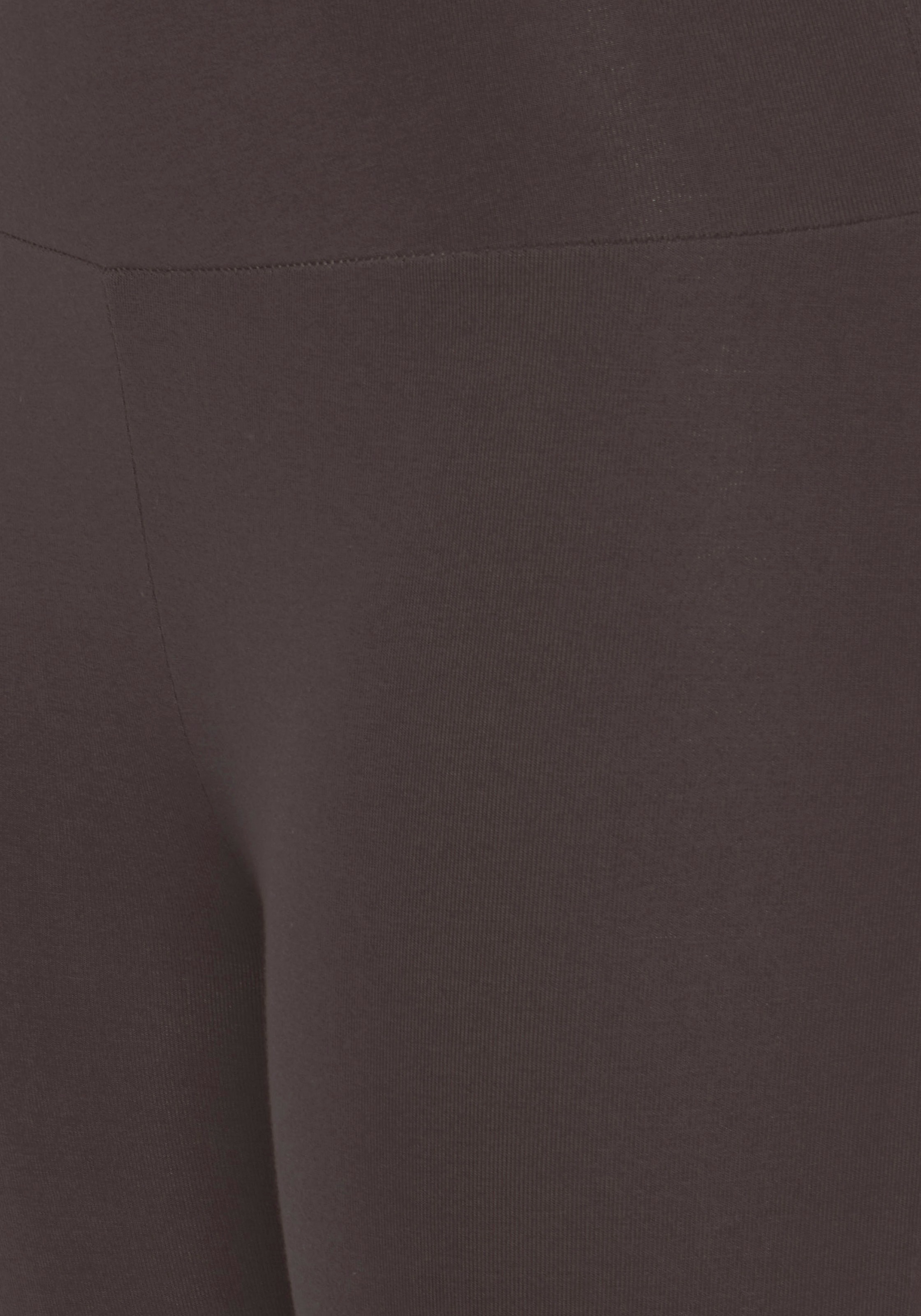 LASCANA Leggings, mit breitem Bündchen, Loungewear