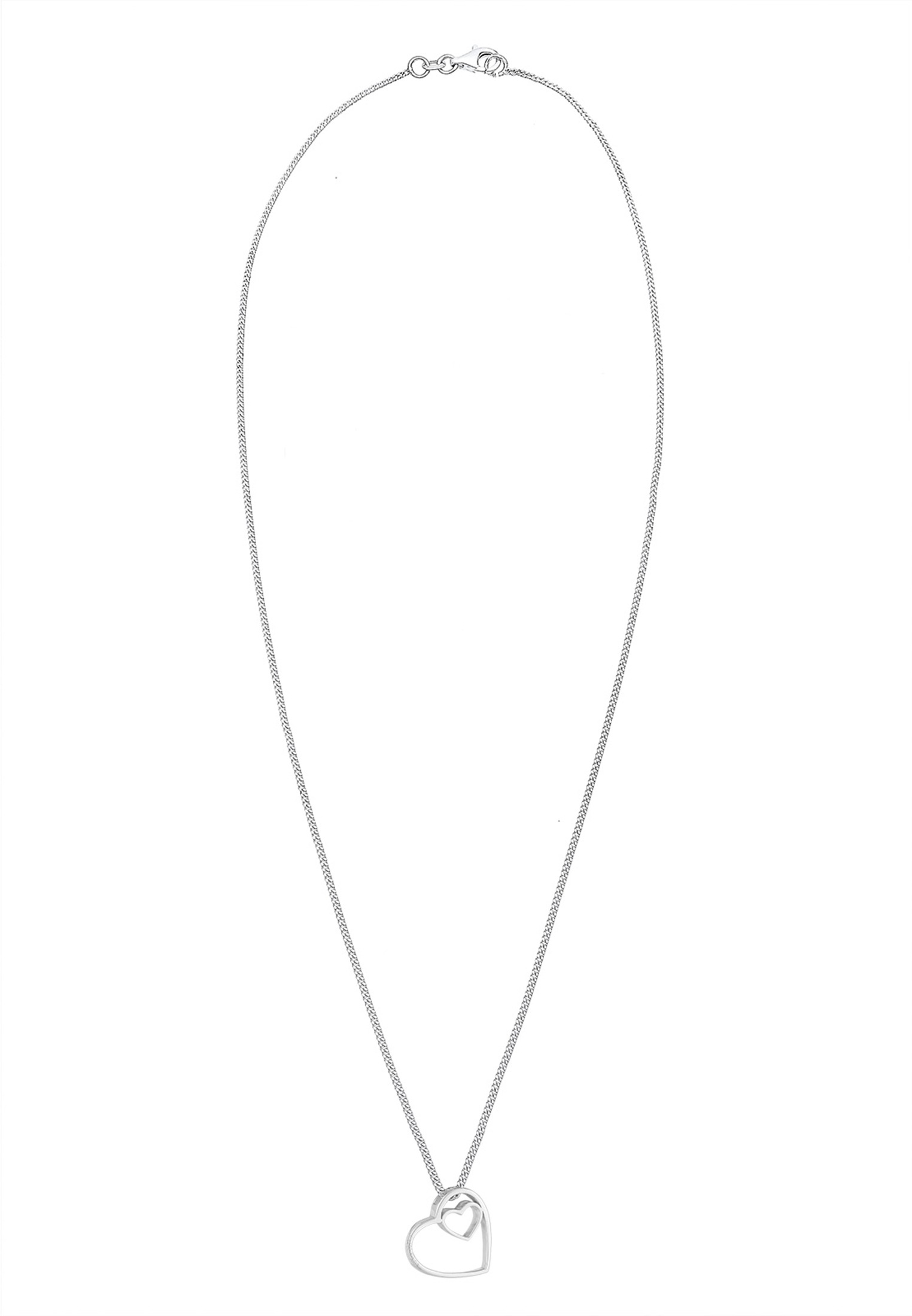 Elli Kette mit Anhänger »Halskette Herz Cut Out 925 Sterling Silber«