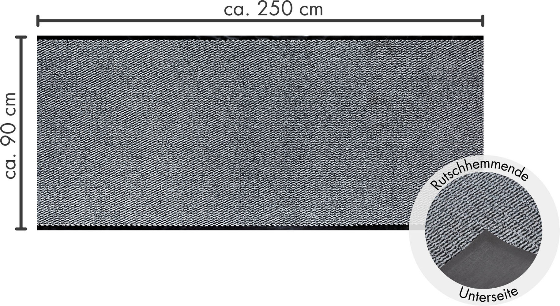 Andiamo Fußmatte »Easy, Made in Netherlands«, rechteckig, 5 mm Höhe, Schmutzfangmatte, rutschhemmend, Innen- und überdachten Außenbereich