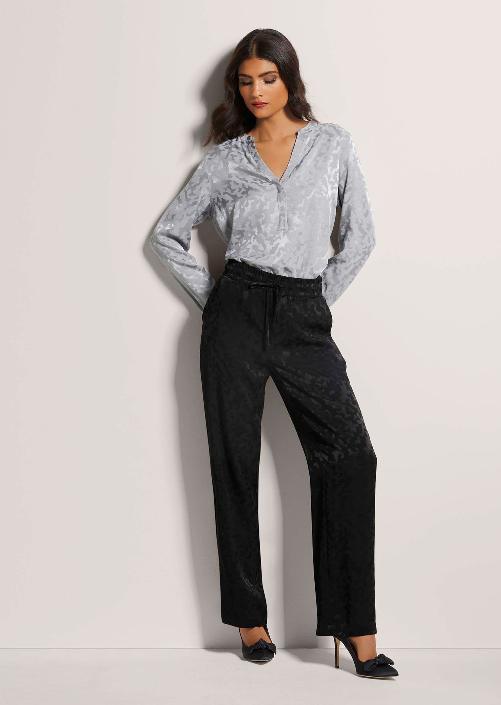 MADELEINE Stoffhose »Hose Jacquard-Hose zum Schlüpfen«