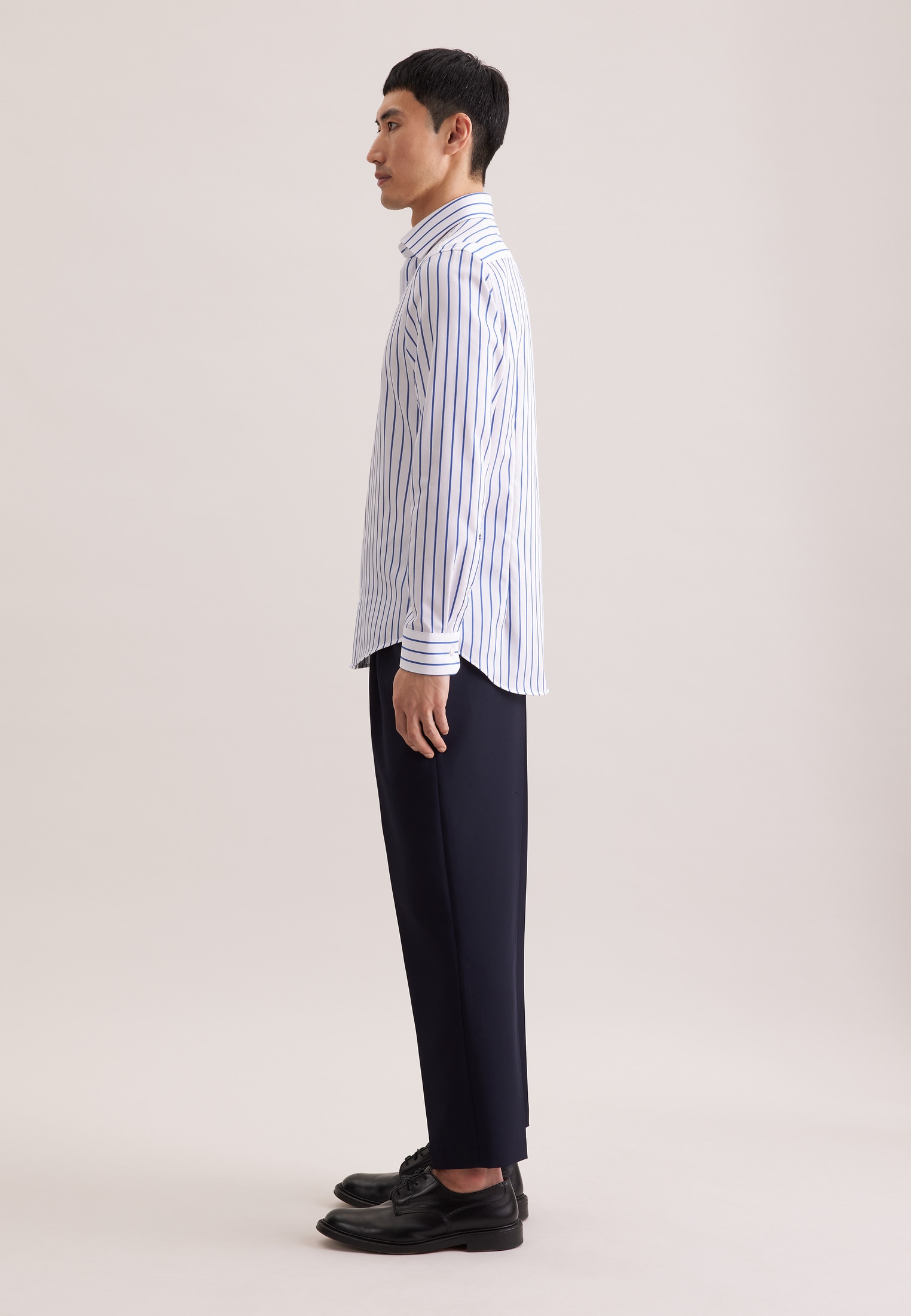 seidensticker Businesshemd »Schwarze Rose« Slim 1/1 Kentkragen Gestreift