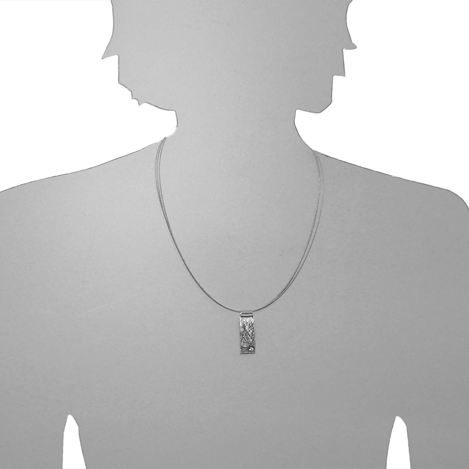 OSTSEE-SCHMUCK Kette mit Anhänger »- Reco - Sarah Vicenza 35x12 mm - Silber 925/000 - Zirkonia«