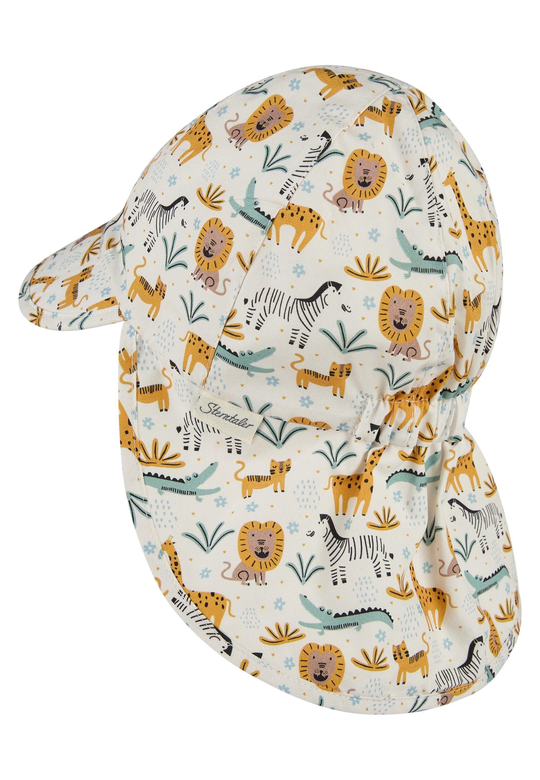 Sterntaler® Sonnenhut »Schirmmütze mit Nackenschutz Zootiere«