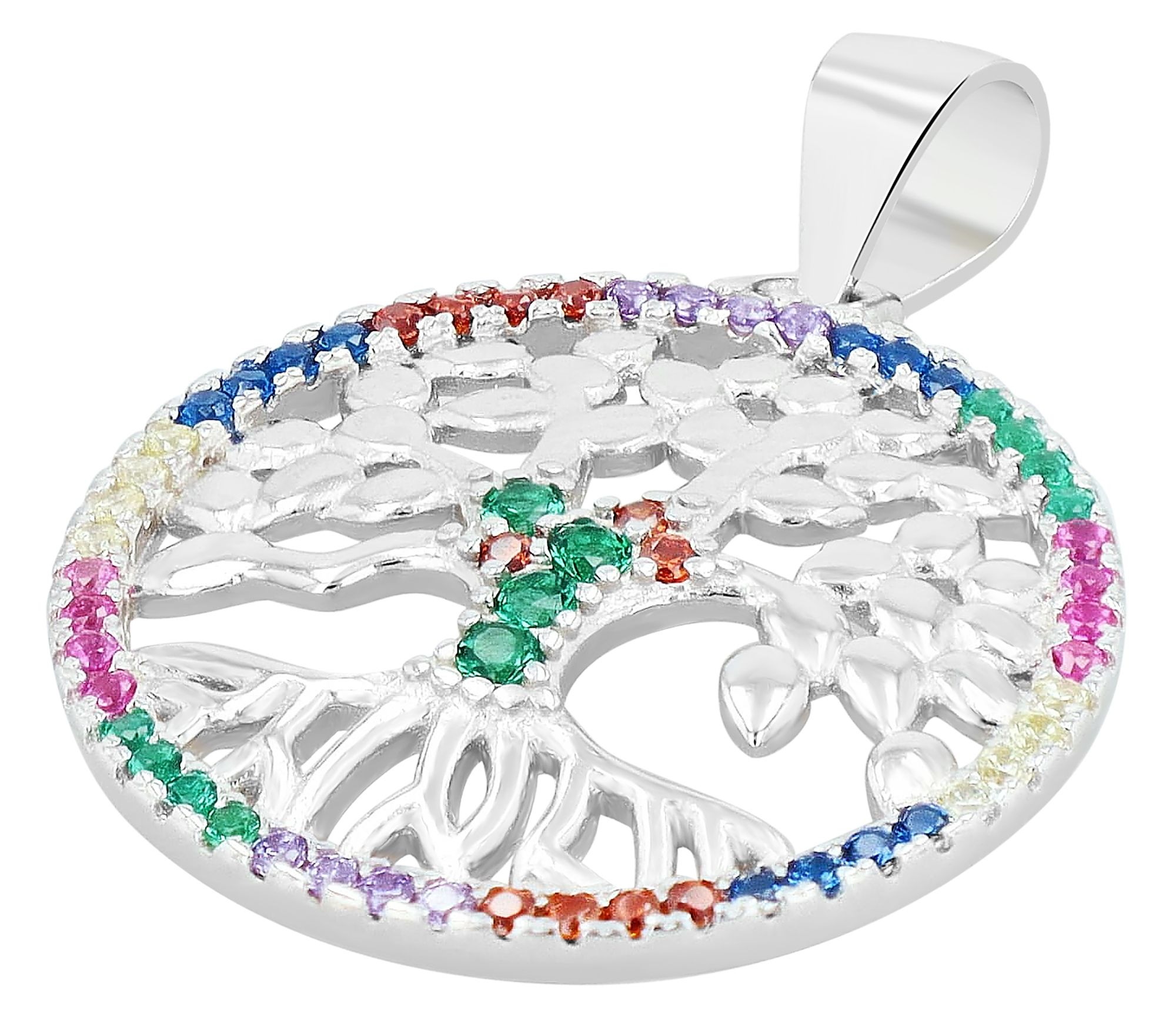 Adelia´s Kettenanhänger »Damen Anhänger ¿ Lebensbaumanhänger aus 925 Silber mit Zirkonia«