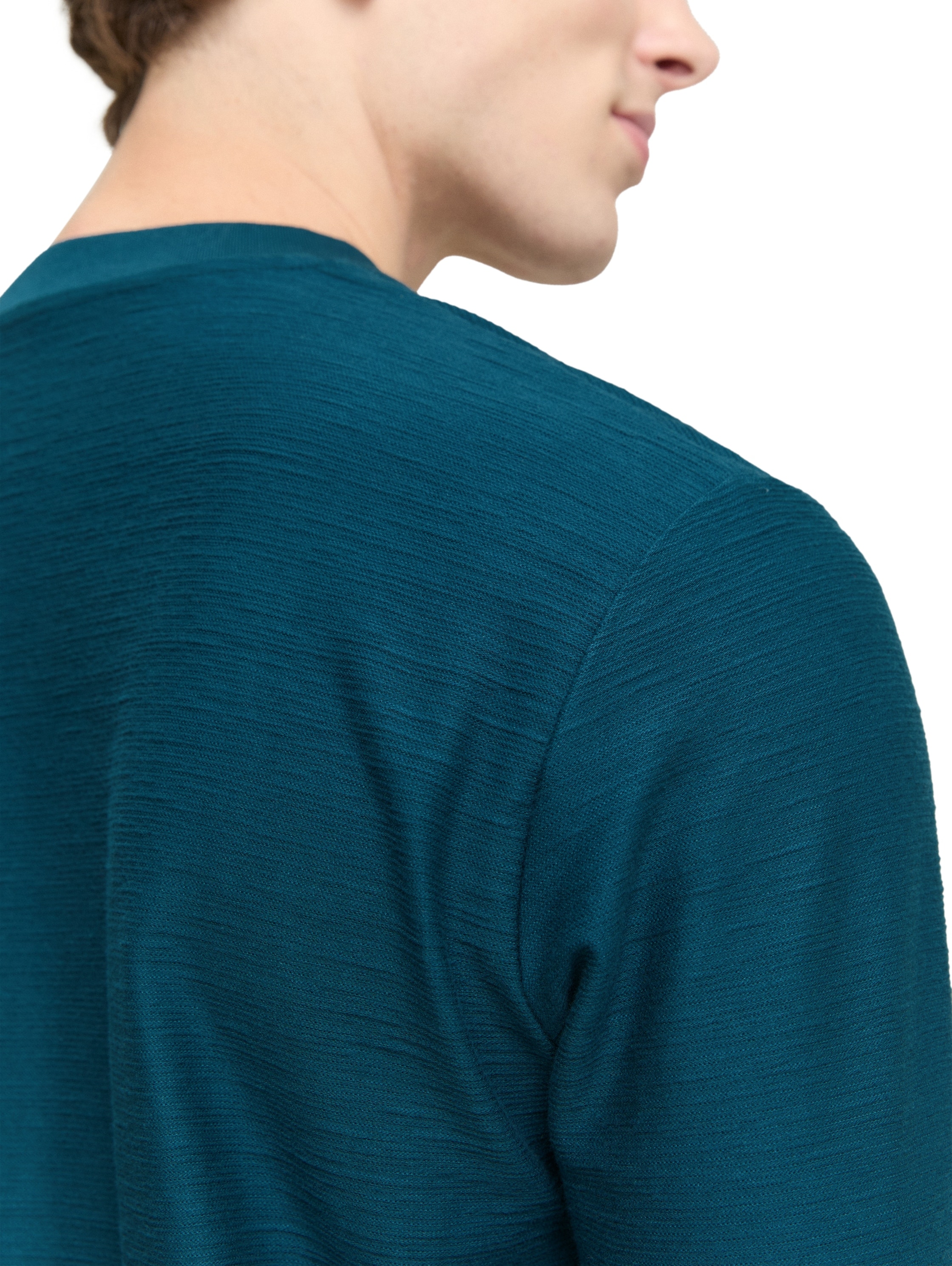 TOM TAILOR Denim Langarmshirt, mit Knopfleiste