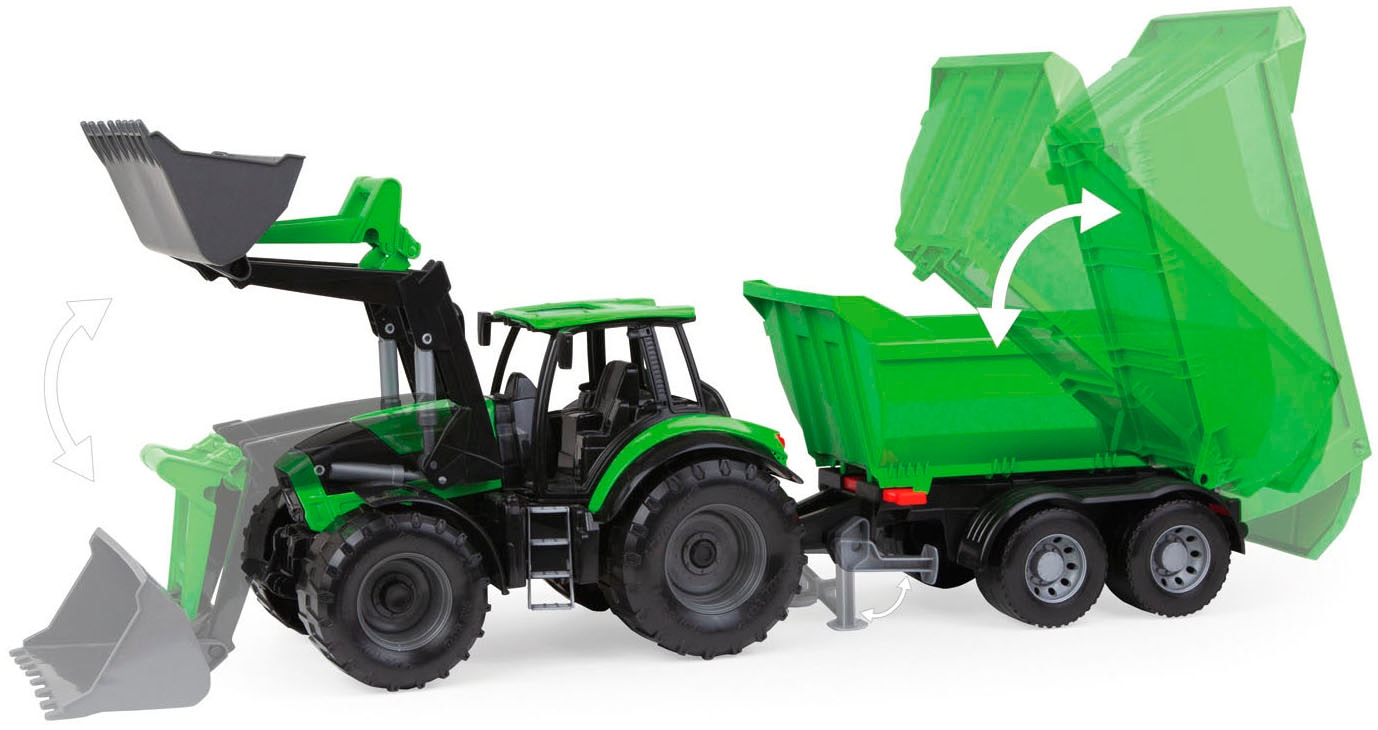 Lena® Spielzeug-Traktor »Worxx Traktor Deutz-Fahr Agrotron 7250 TTV mit Anhänger« Made in Europe