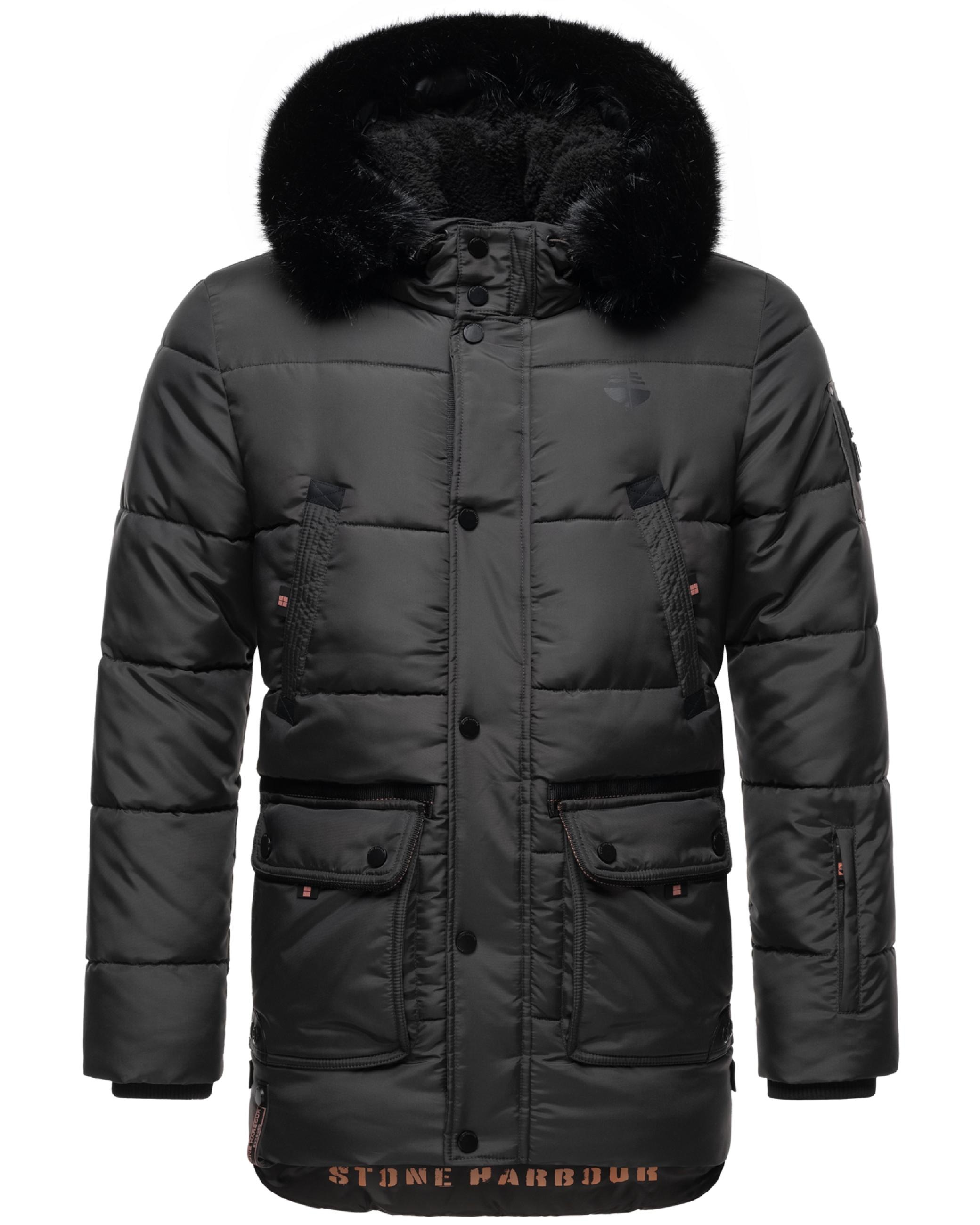 Stone Harbour Steppjacke »Winterjacke Mironoo«, mit Kapuze, stylische Outdoorjacke mit großer Kapuze