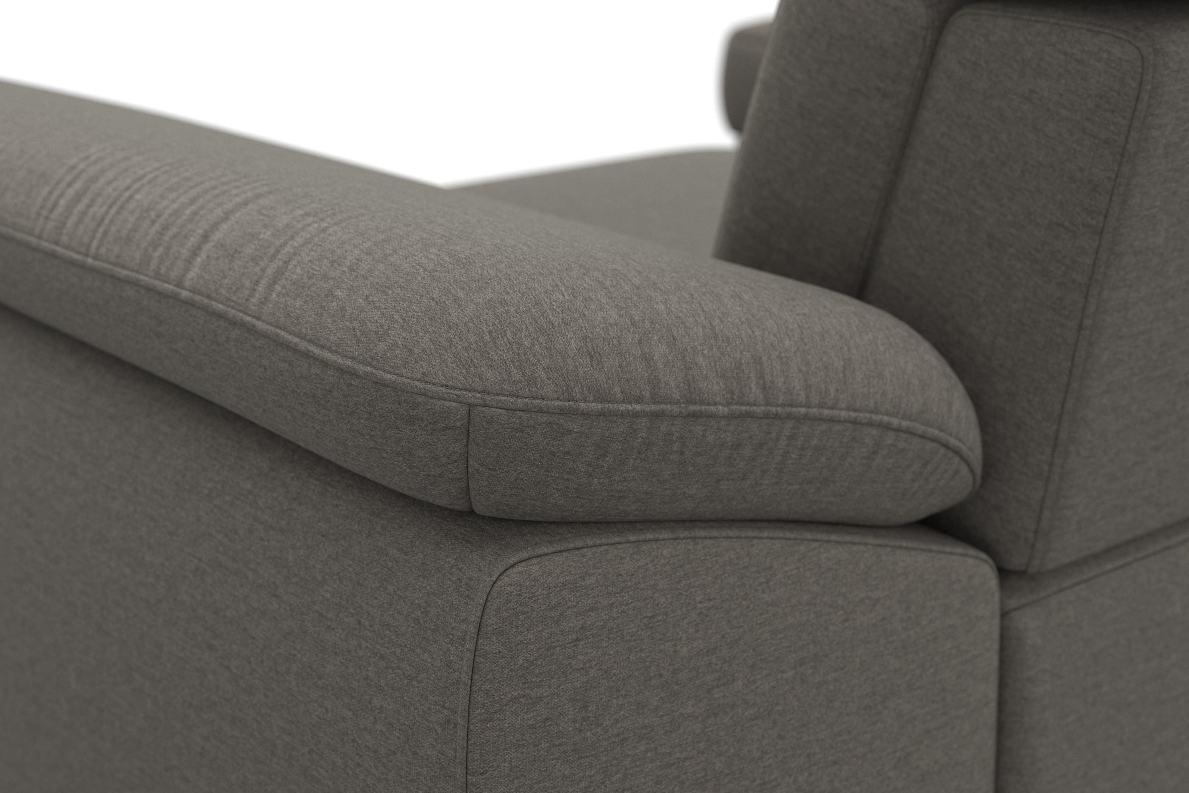 sit&more Ecksofa »Cabrio L-Form, B: 295 cm, mit Sitztiefen-, Arm- & Kopfteilverstellung« 2 Nierenkissen, Federkern, optional Bettfunktion und Stauraum