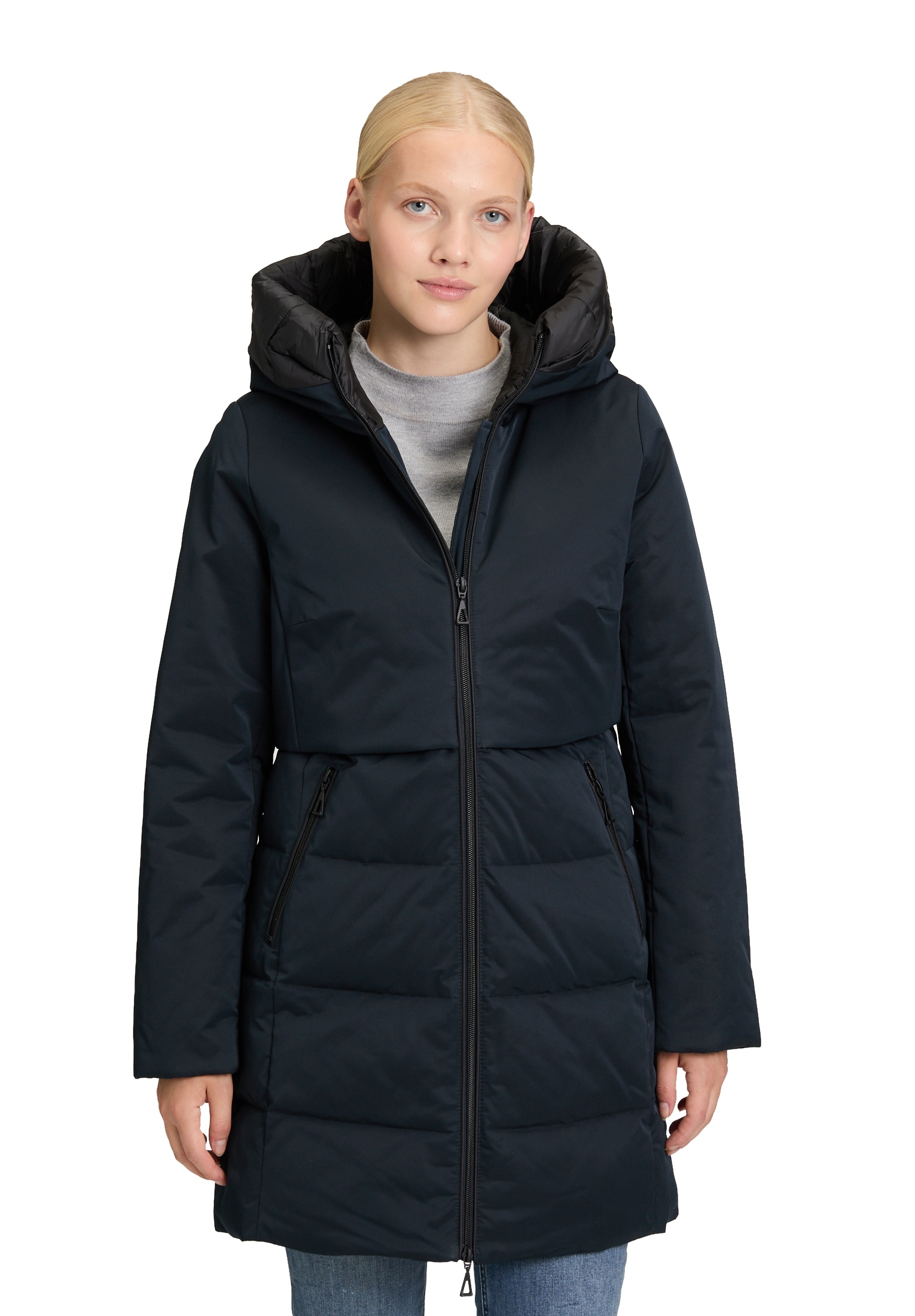 Amber & June Winterjacke »Wintermantel mit Kapuze«