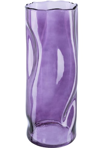 Tischvase »Blumenvase«, (1 St.), Vase aus Glas, im Crunch-Design, Höhe ca. 30 cm