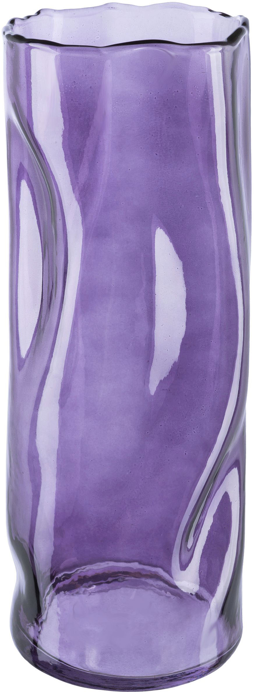 Tischvase »Blumenvase«, (1 St.), Vase aus Glas, im Crunch-Design, Höhe ca. 30 cm