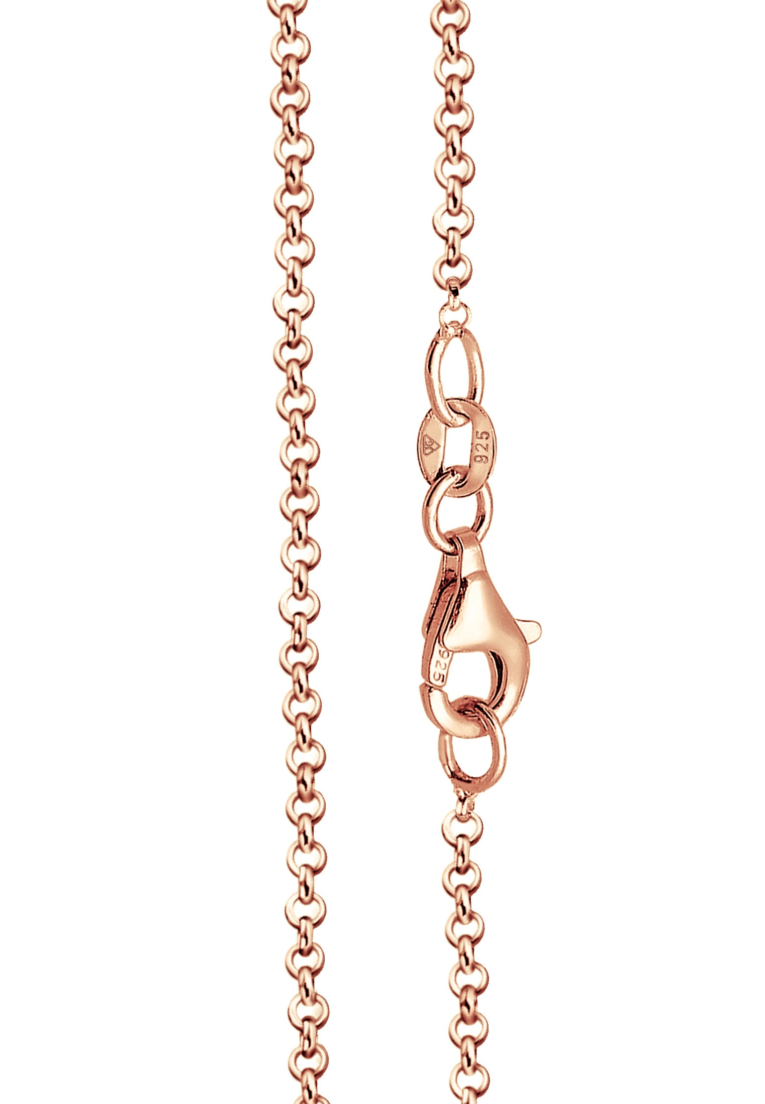Nenalina Kette ohne Anhänger »Halskette Damen Erbskette Basic 925 Silber rosévergoldet«