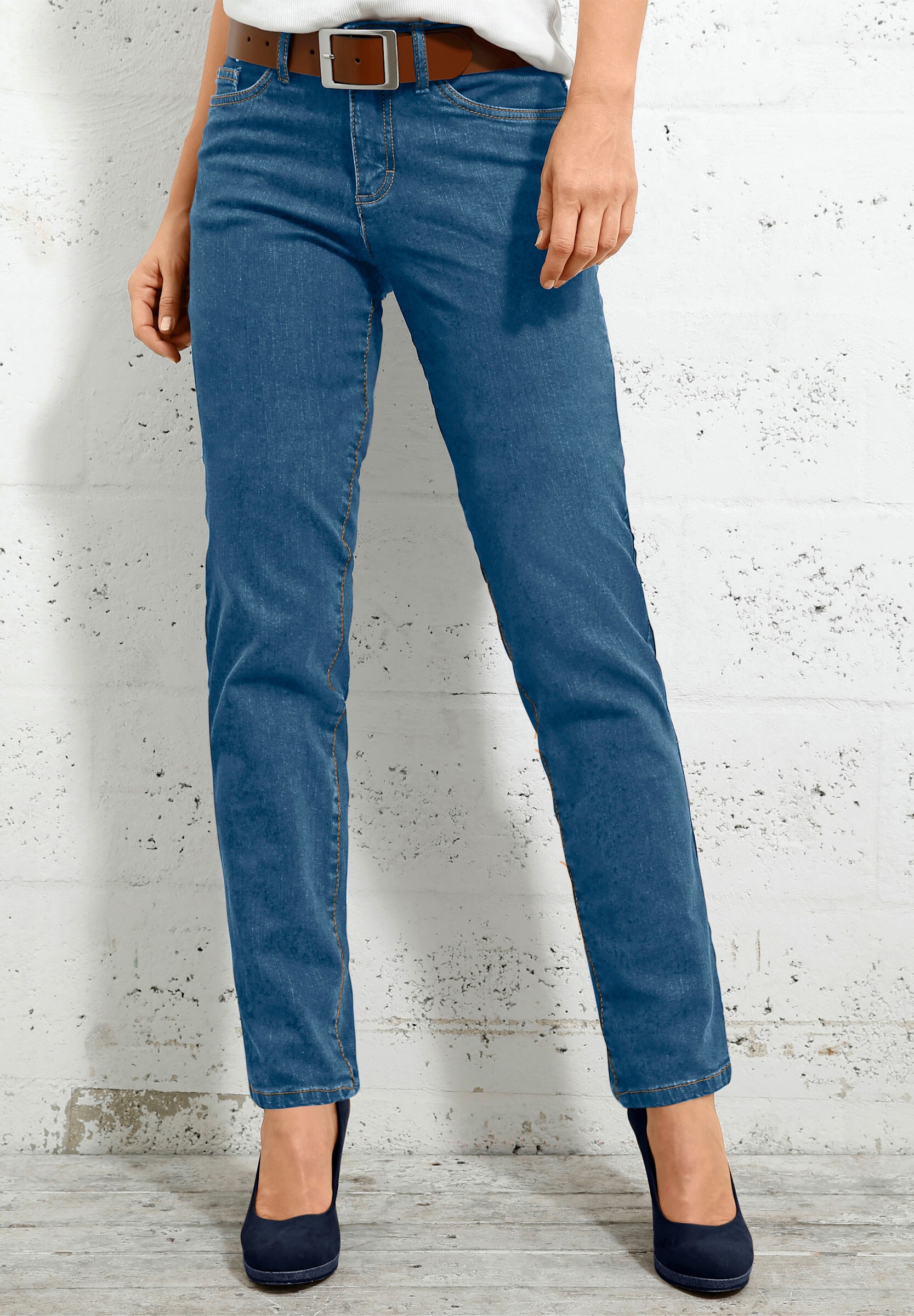 Witt 5-Pocket-Jeans »Jeans 5-Pocket-Jeans mit bestickten Gesäßtaschen«