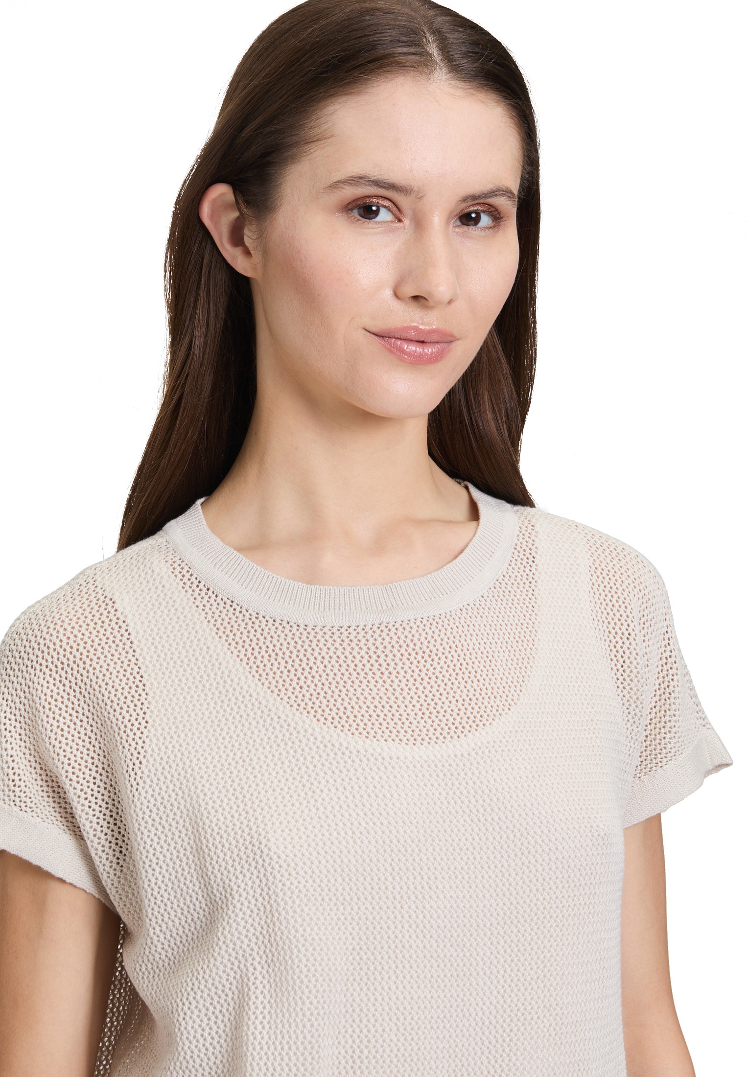 Betty Barclay Rundhalspullover »Lochstrick-Pullover ohne Arm«