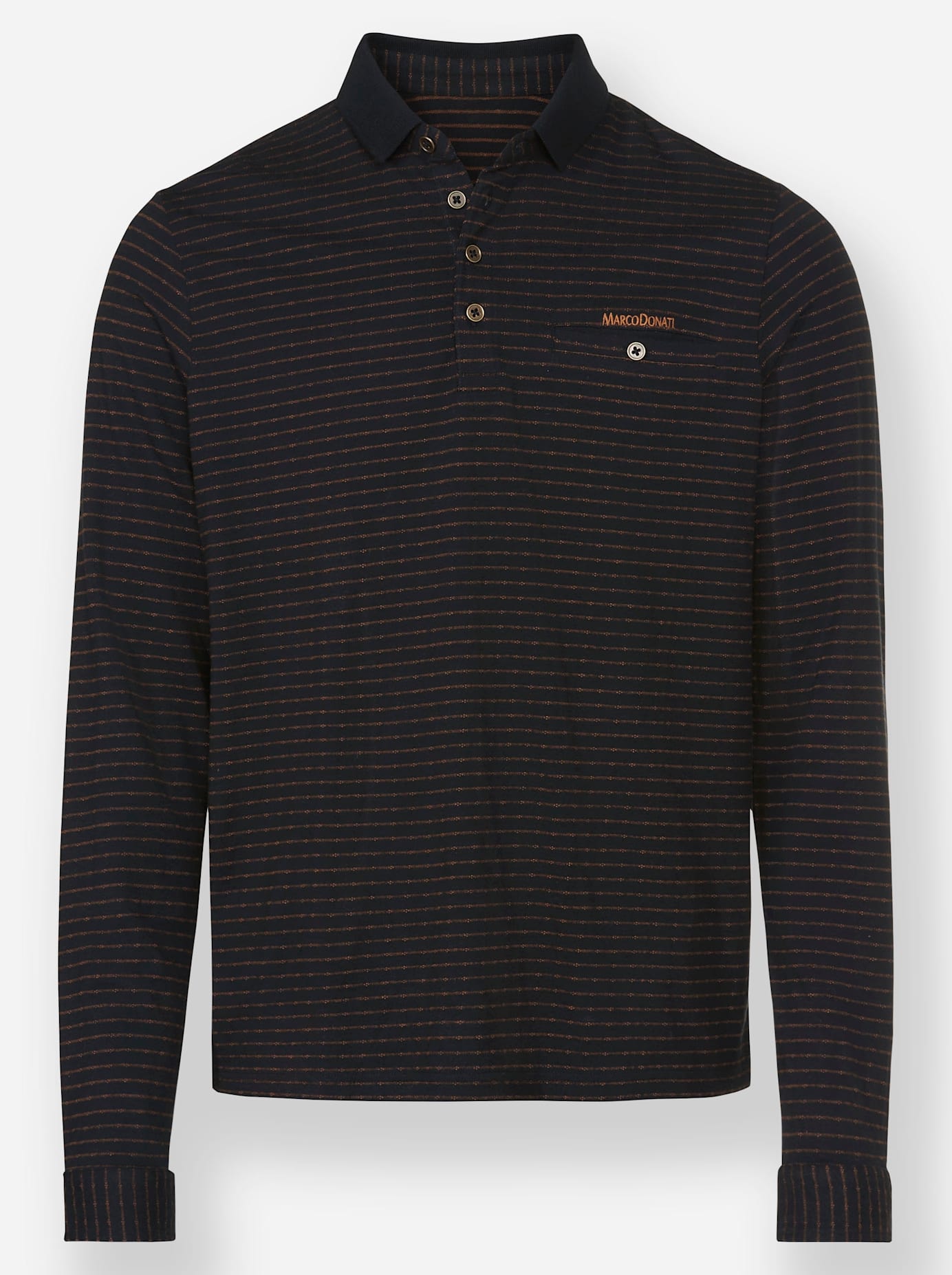 Marco Donati Poloshirt »Langarm-Shirt«, (1 tlg.)
