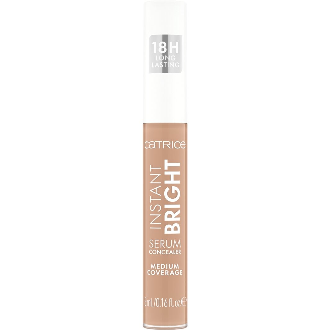 Catrice »Instant Bright Serum Concealer« Langhaltend, mittlere Deckkraft, leichte Textur, spendet Feuchtigkeit.