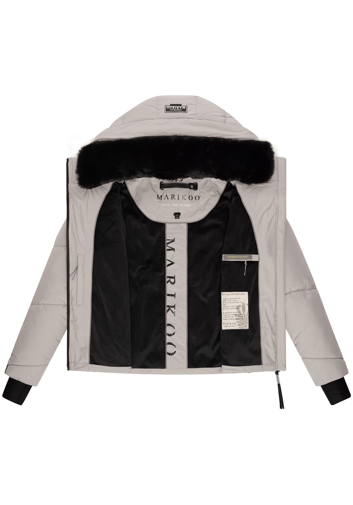 Marikoo Winterjacke »Marikoo Simaraa kurze Damen Winter Steppjacke N007«