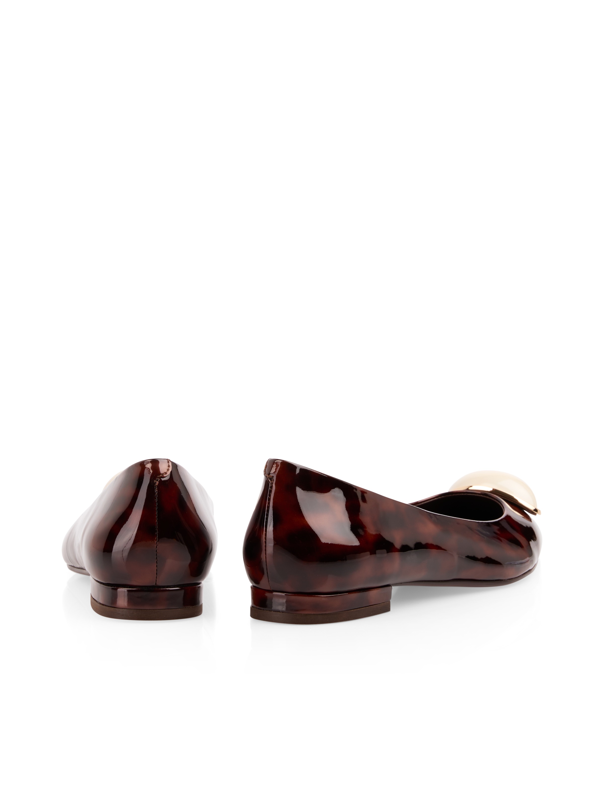 Marc Cain Ballerina  Blockabsatz, Pumps mit edlem Schmuckstein