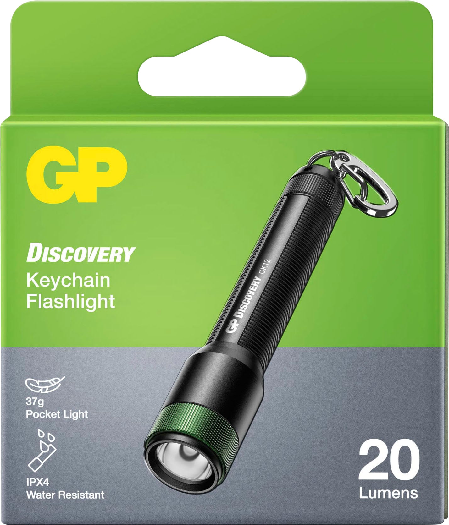 GP Batteries Taschenlampe »CK12«, 20 Lumen, inkl. 1x AAA Batterie,  Metallgehäuse, IPX4, Leuchtweite 25 bei OTTO kaufen | OTTO