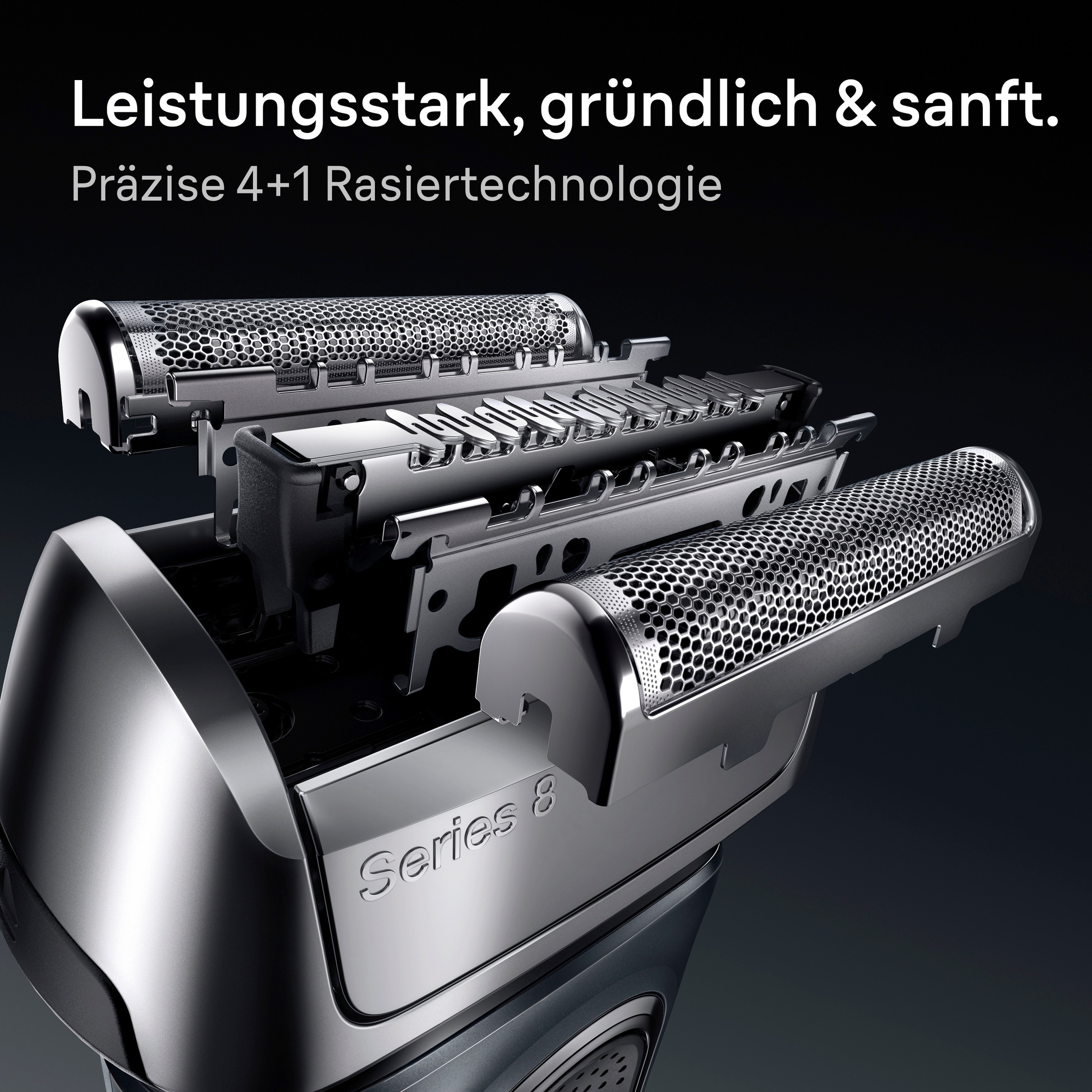 Braun Ersatzscherkopf »Series 8 83M«, Kompatibel mit allen Series 8 Rasierern, ORIGINAL vom Hersteller
