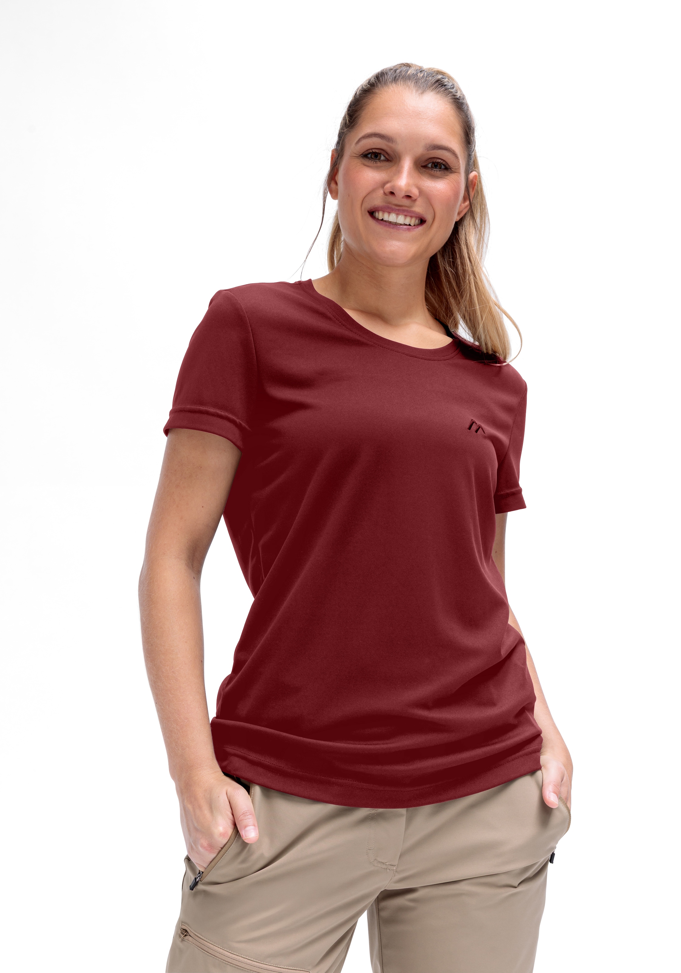 Maier Sports T-Shirt »Da-Shirt 1/2 Arm Waltraud H/S« für sportliche Aktivitäten, sportlicher Stil