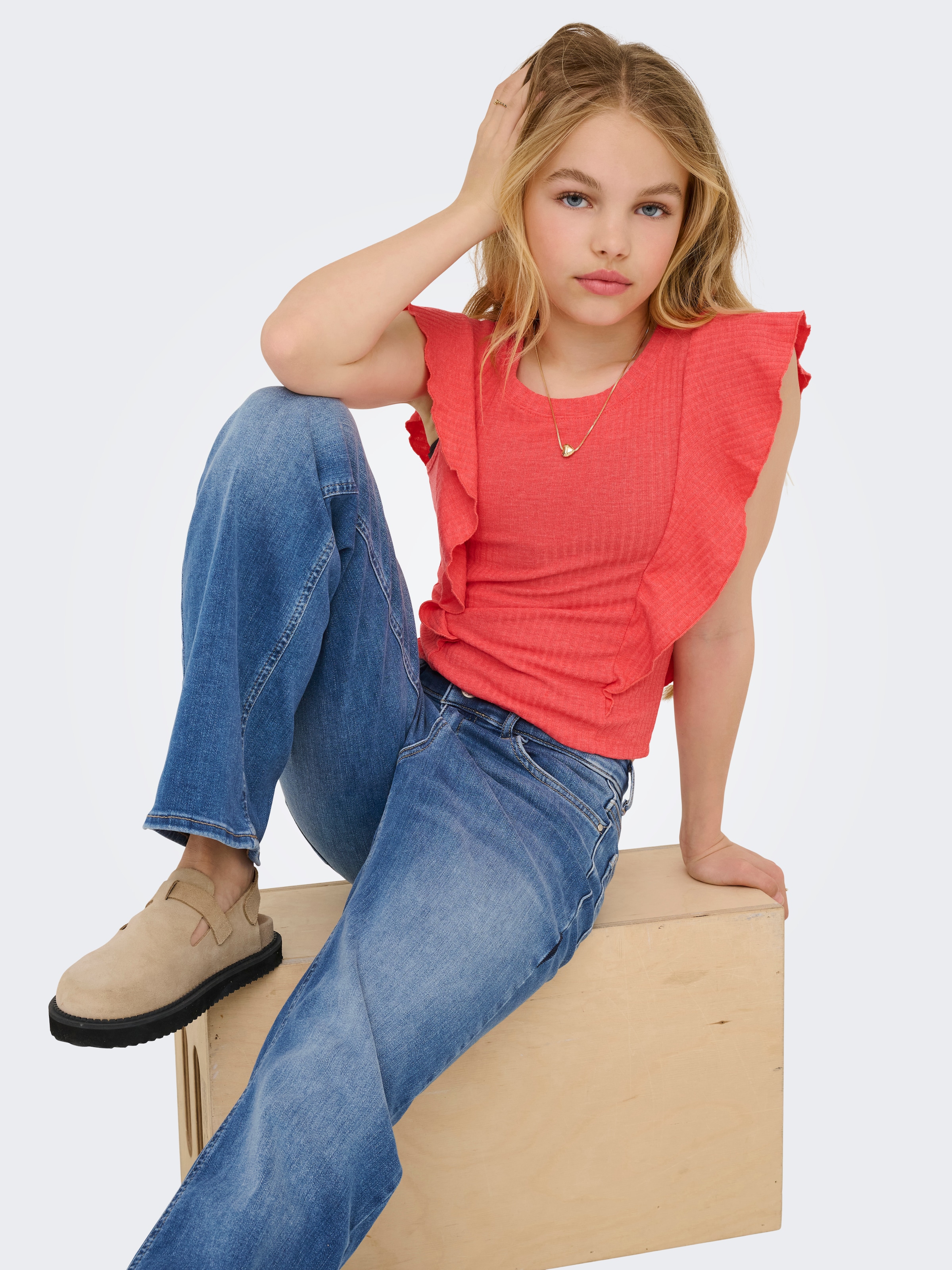 KIDS ONLY Weite Jeans »KOGMADISON BLUSH WIDE DNM CRO37 NOOS«