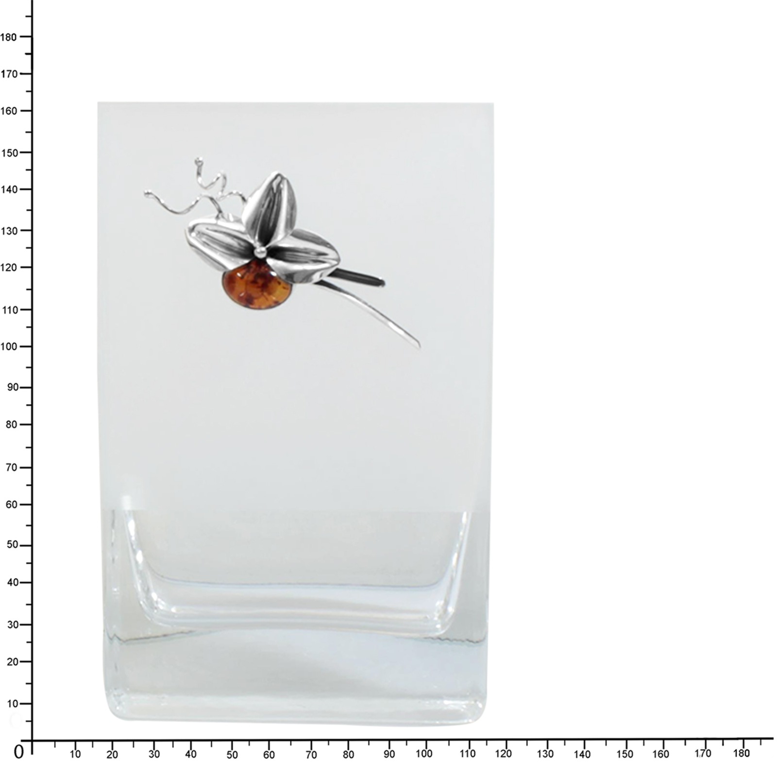 OSTSEE-SCHMUCK Dekovase »- Florence - Glas - Bernstein«