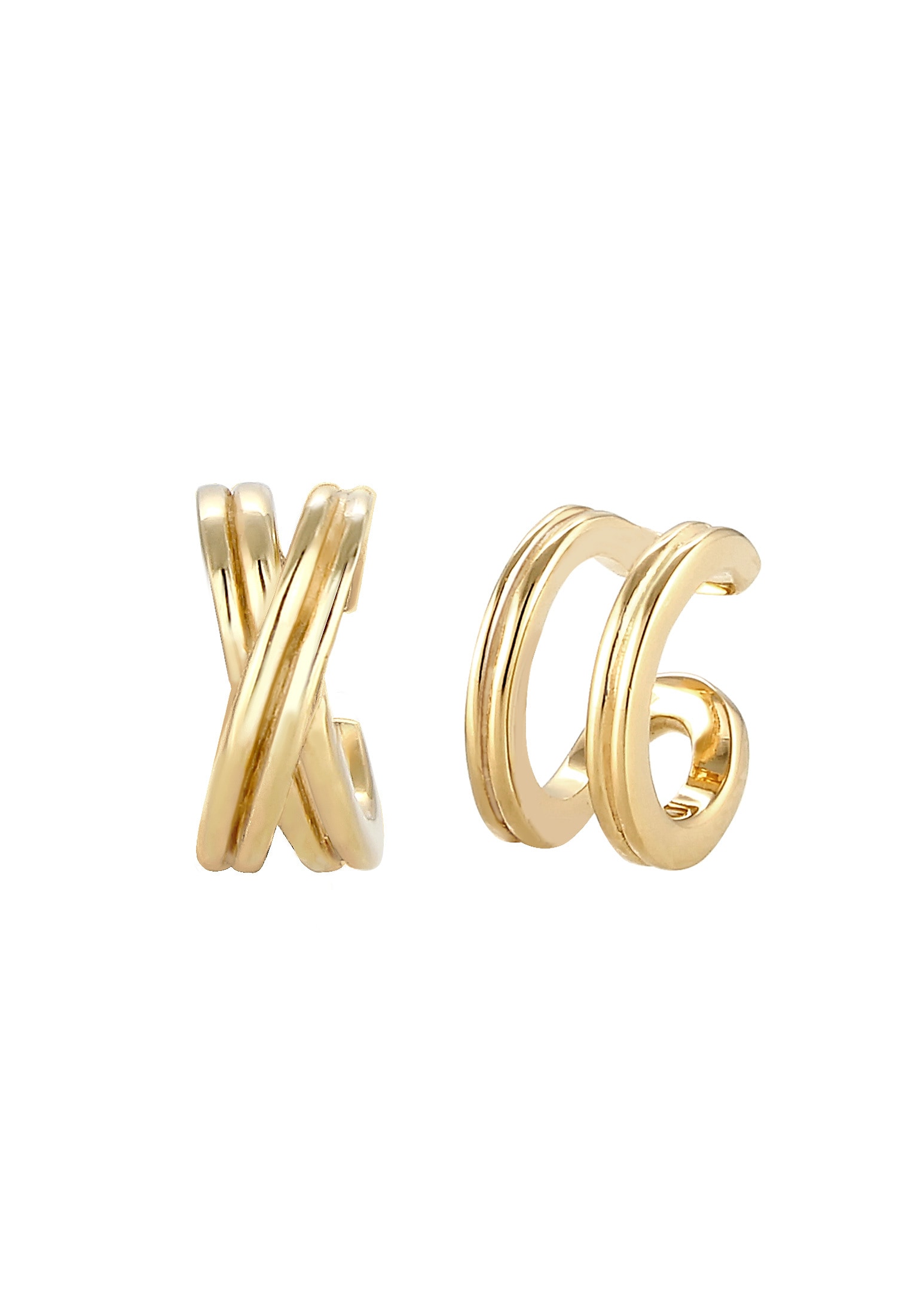 Elli Paar Ohrklemmen »Ohrringe Earcuff ohne Stein 925 Sterling Silber«