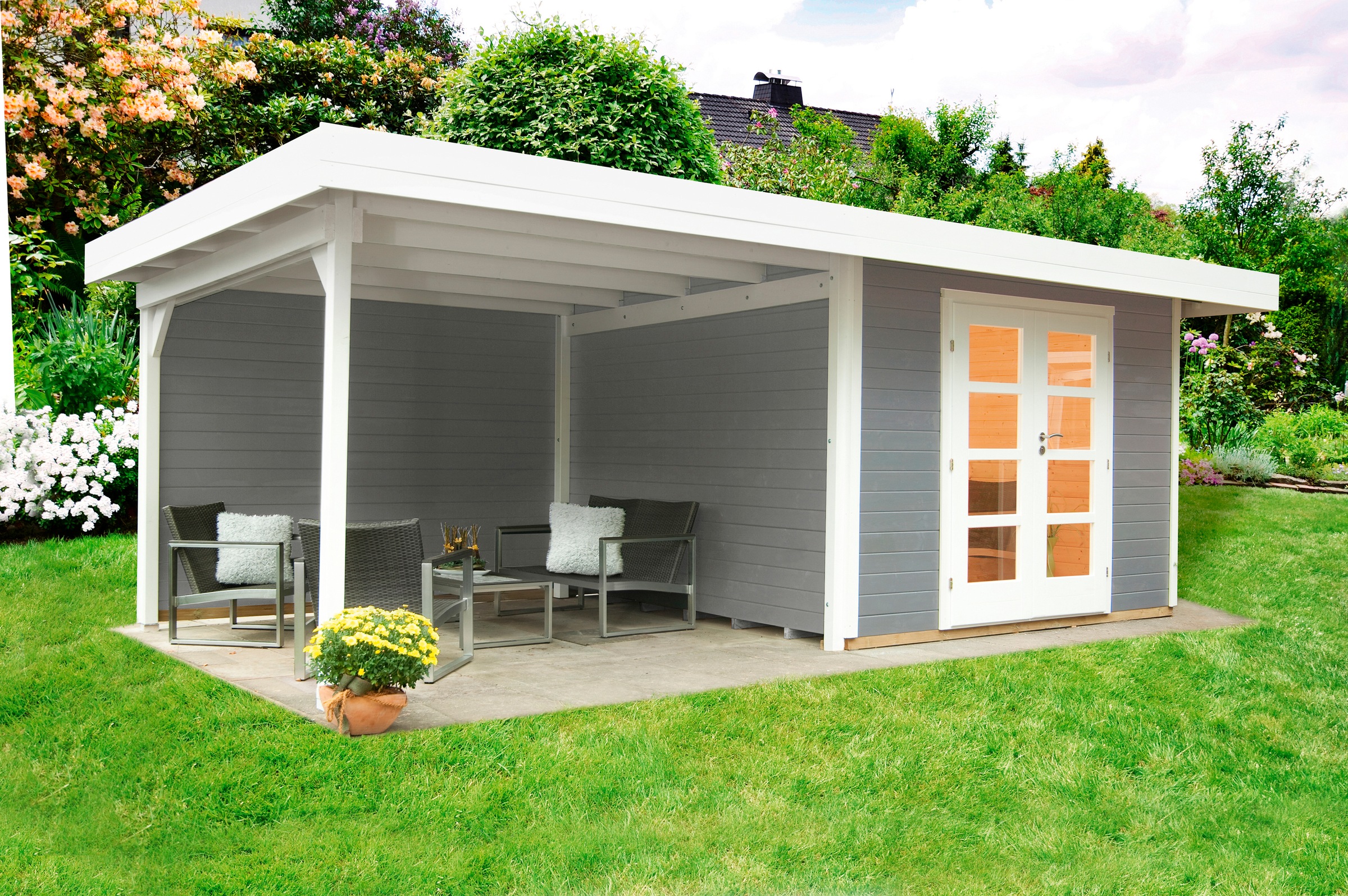 Wolff Gartenhaus »Relax Lounge C«, (Set)