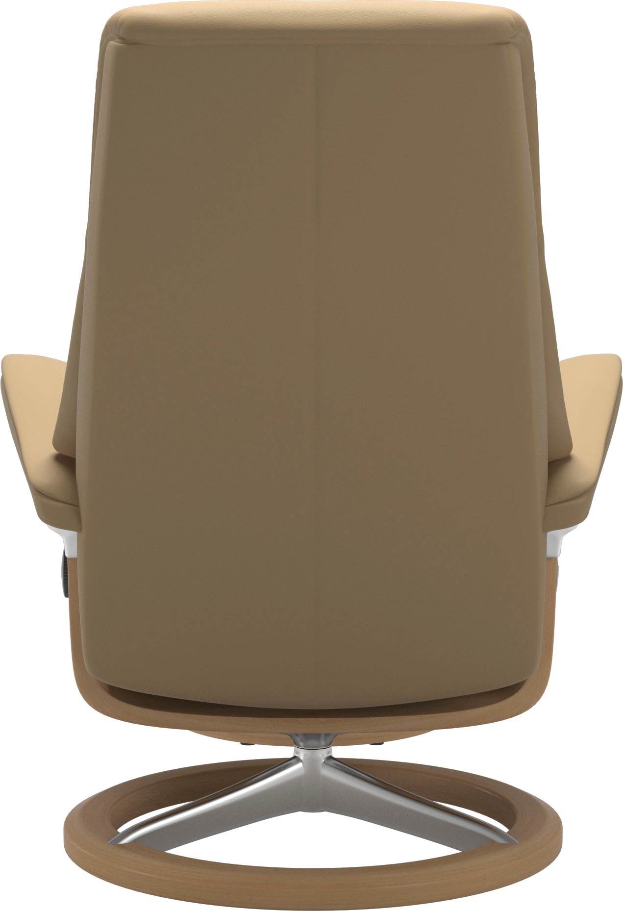 Stressless® Relaxsessel »View«, (Set, Relaxsessel mit Hocker), mit Signature Base, Größe S,Gestell Eiche