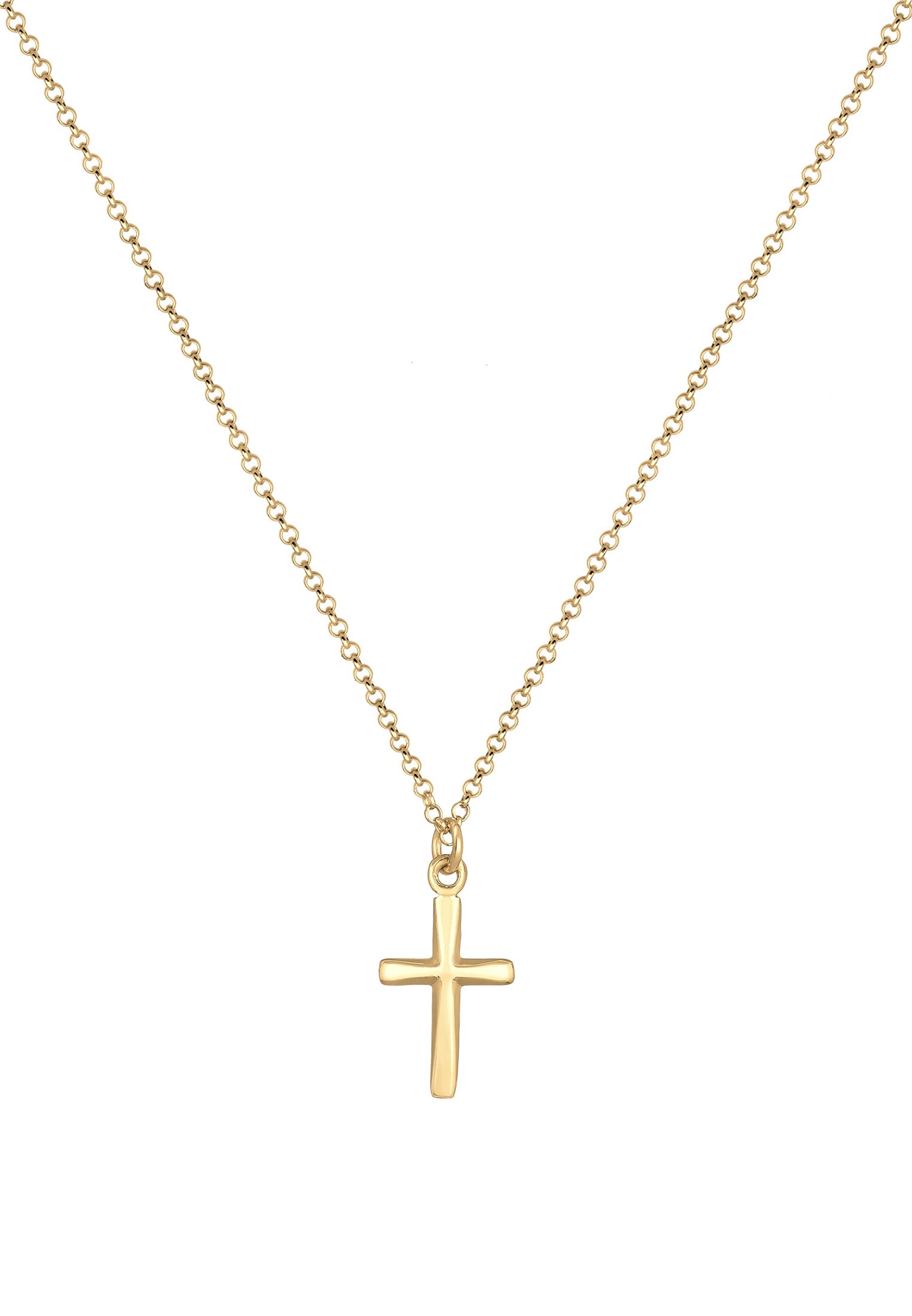 Elli Kette mit Anhänger »Halskette Kreuz Filigran Glauben Symbol 925 Silber«