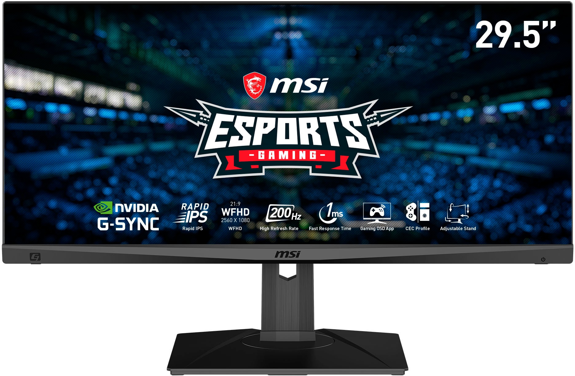 MSI Gaming-Monitor »Optix MAG301RF«, 75 cm/29,5 Zoll, 2560 x 1080 px, WFHD, 1 ms Reaktionszeit, 200 Hz, 3 Jahre Herstellergarantie