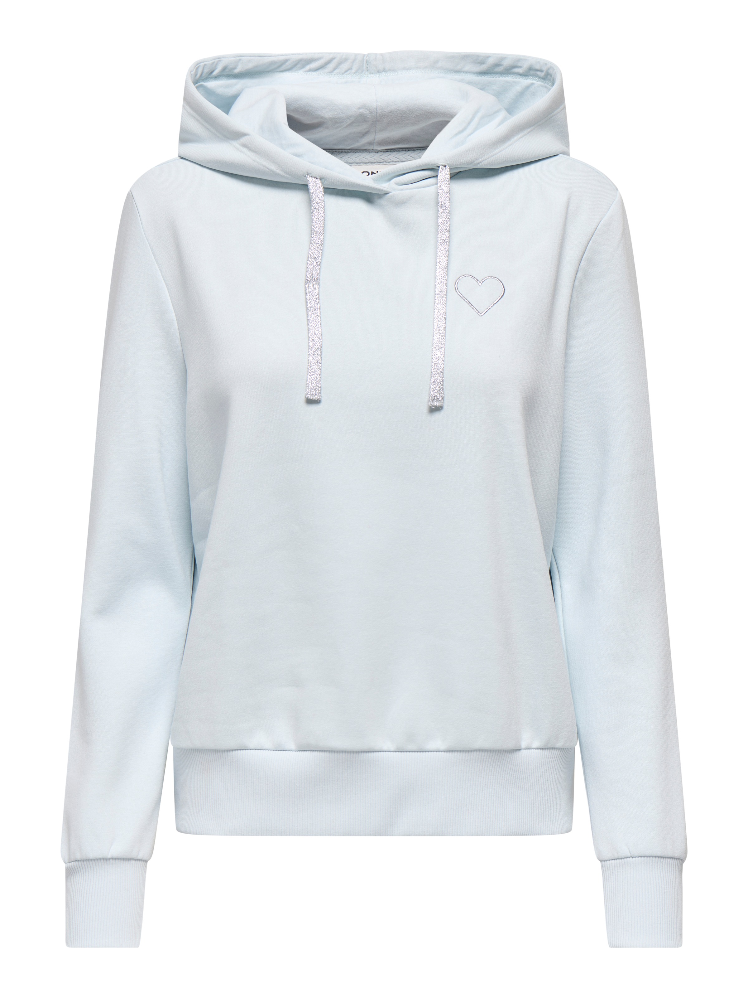 ONLY Kapuzensweatshirt »ONLNOLI L/S HEART HOOD SWT NOOS«, Baumwollmischung, regular fit
