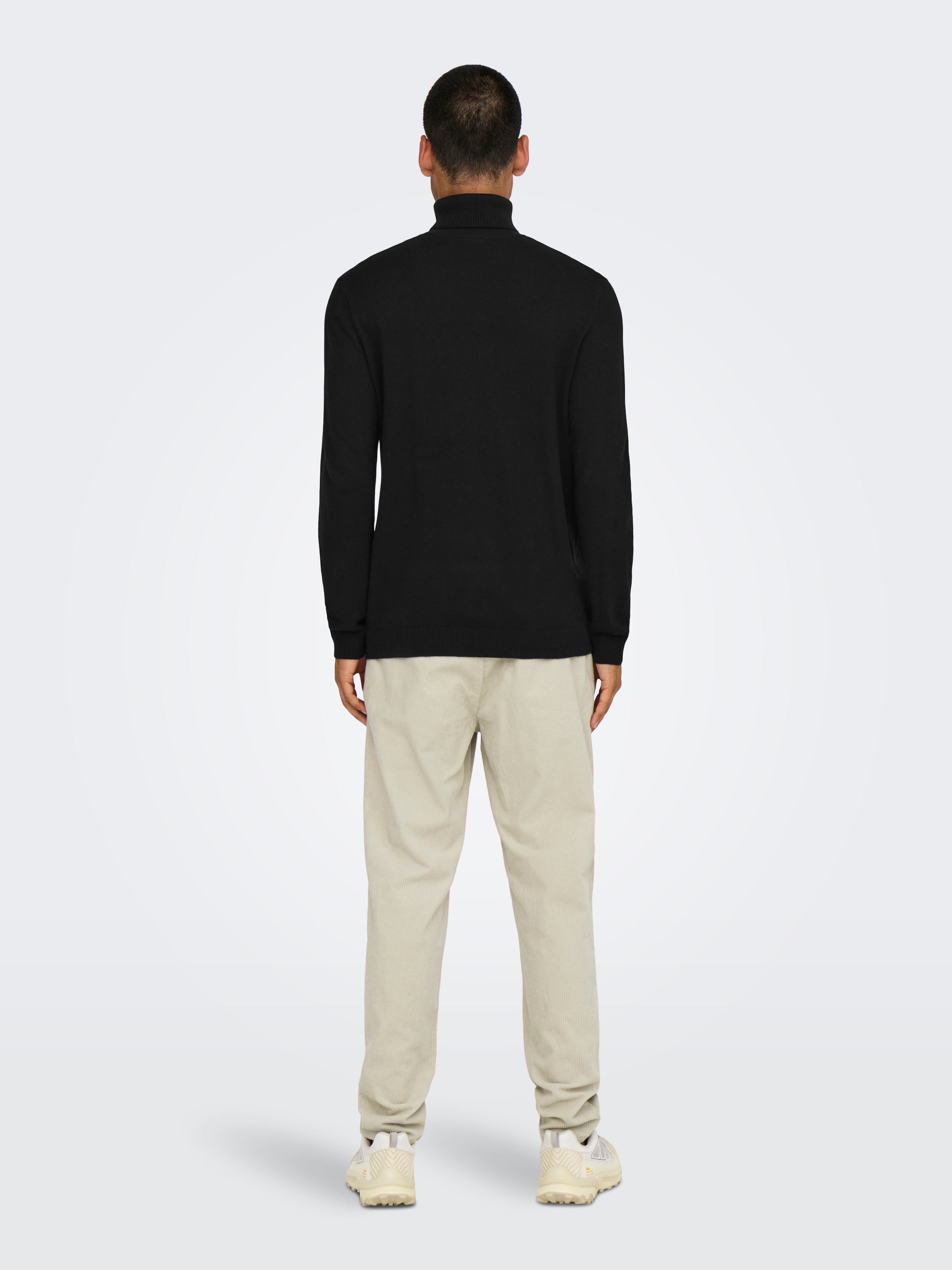 ONLY & SONS Stehkragenpullover »ONSLOUI REG 12 MEL ROLL KNIT NOOS«